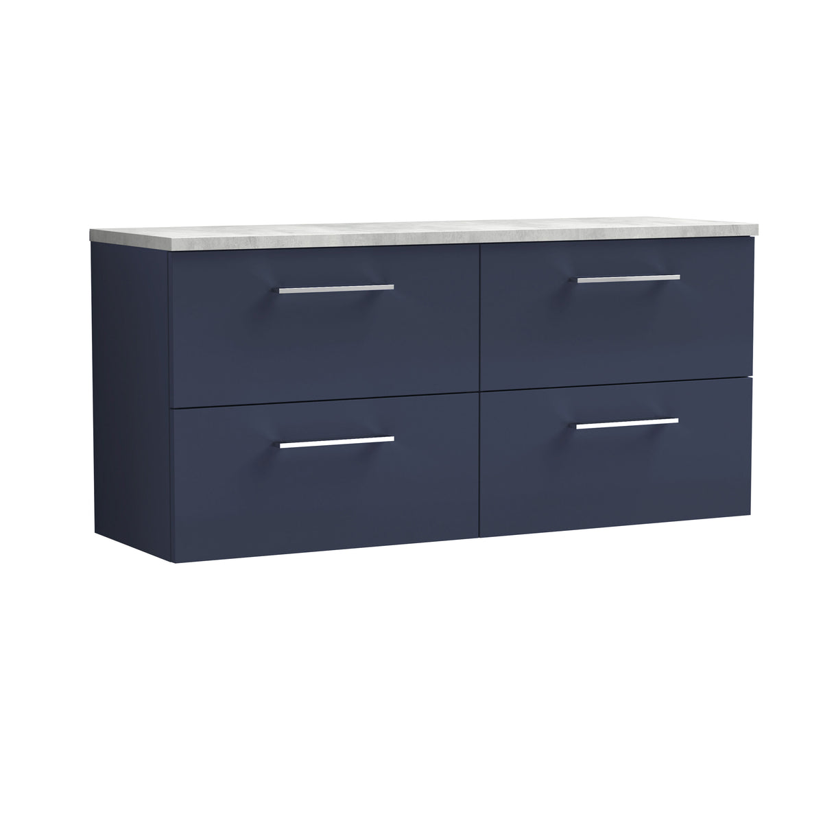 Nuie Arno 1200mm 4 Drawer Wall Hung Vanity Unit With Worktop, photo 6