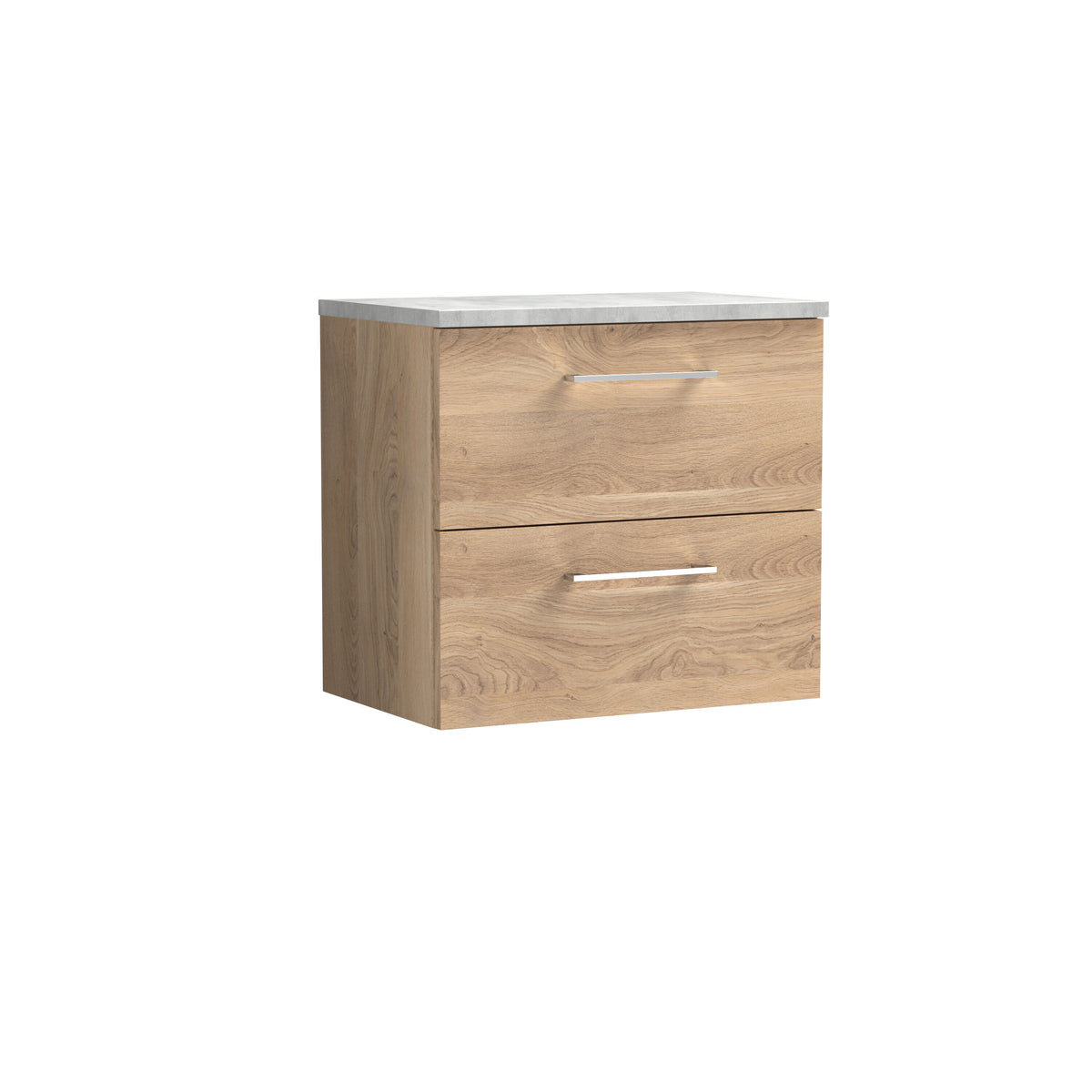 Nuie Arno 2 Drawer Wall Hung Vanity Unit With Worktop – 600mm, 800mm & 1200mm, photo 7
