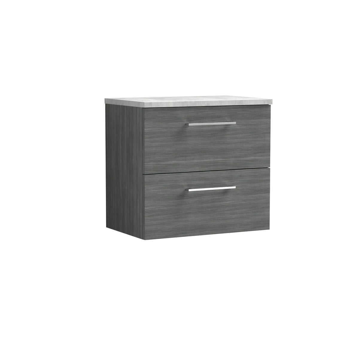 Nuie Arno 2 Drawer Wall Hung Vanity Unit With Worktop – 600mm, 800mm & 1200mm, photo 8