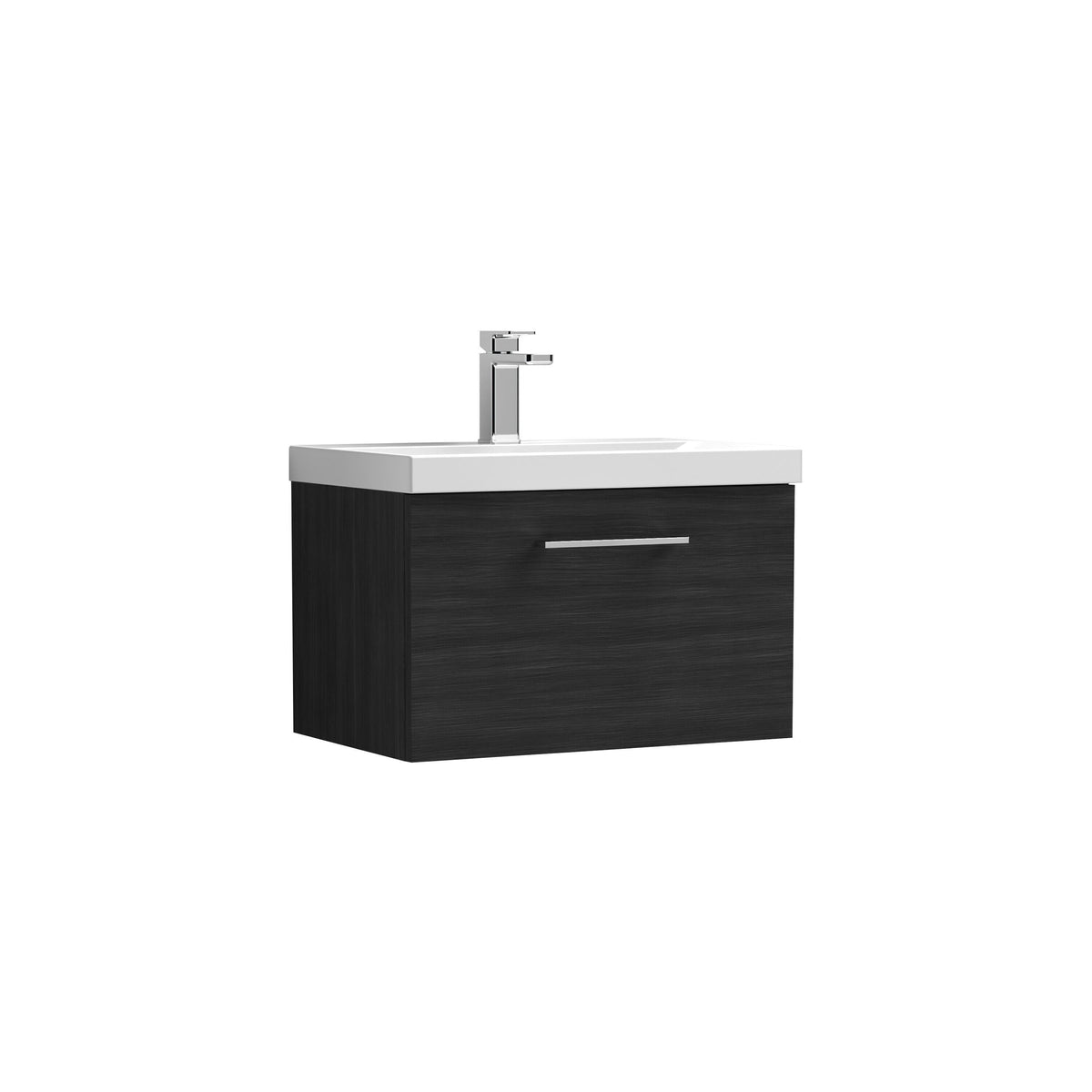 Nuie Arno 1 Drawer Wall Hung Vanity Unit With Basin – 600mm & 800mm, photo 9