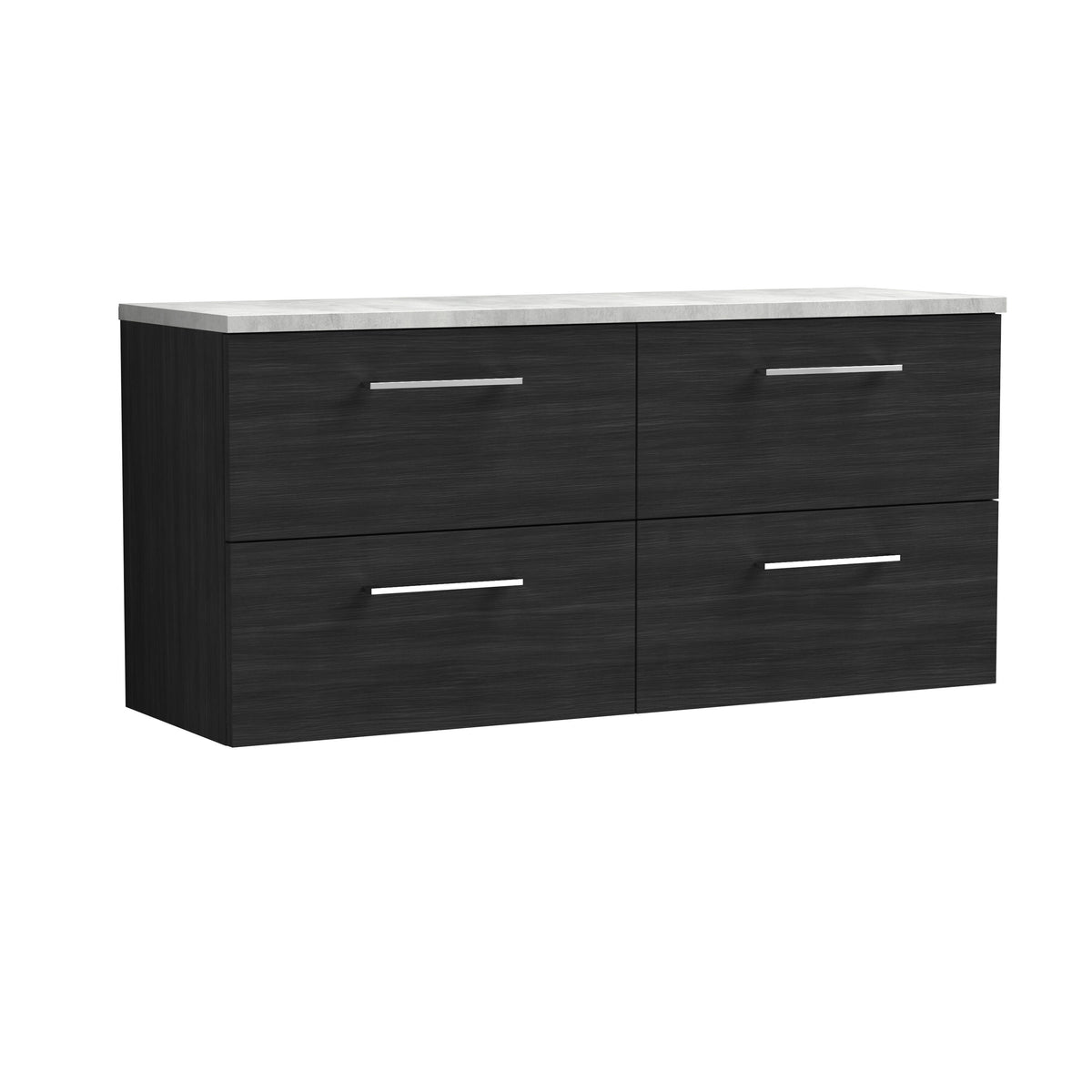 Nuie Arno 1200mm 4 Drawer Wall Hung Vanity Unit With Worktop, photo 9