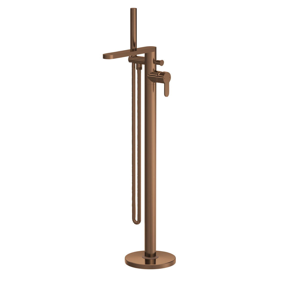 Nuie Arvan Bath Shower Mixer With Kit – Brushed Bronze, photo 2
