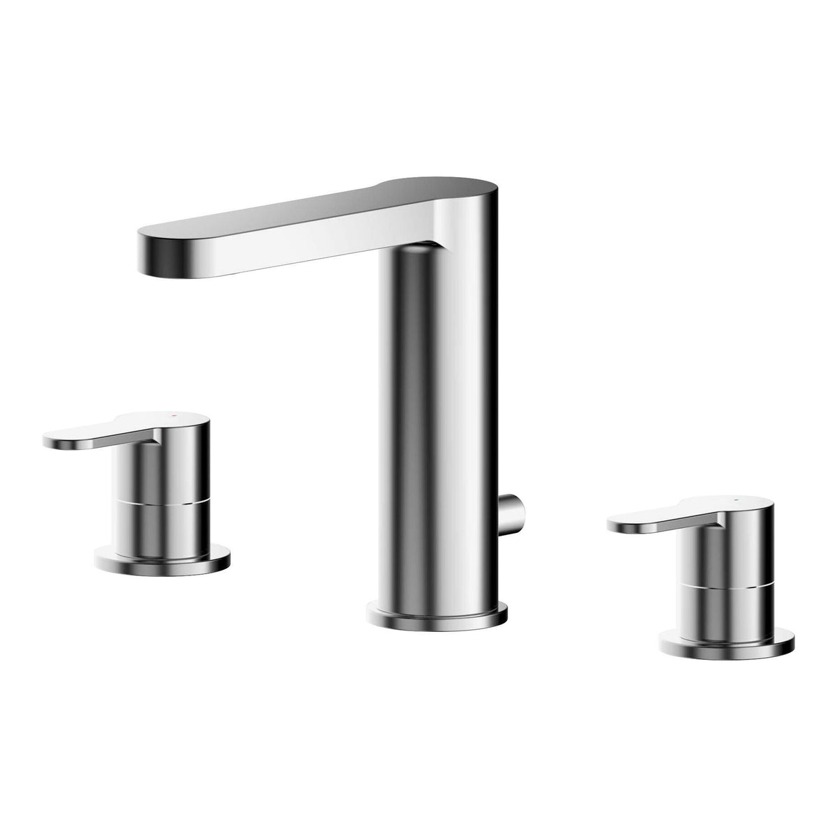 Nuie Arvan 3 Tap Hole Basin Mixer With Pop Up Waste – Chrome, photo 2