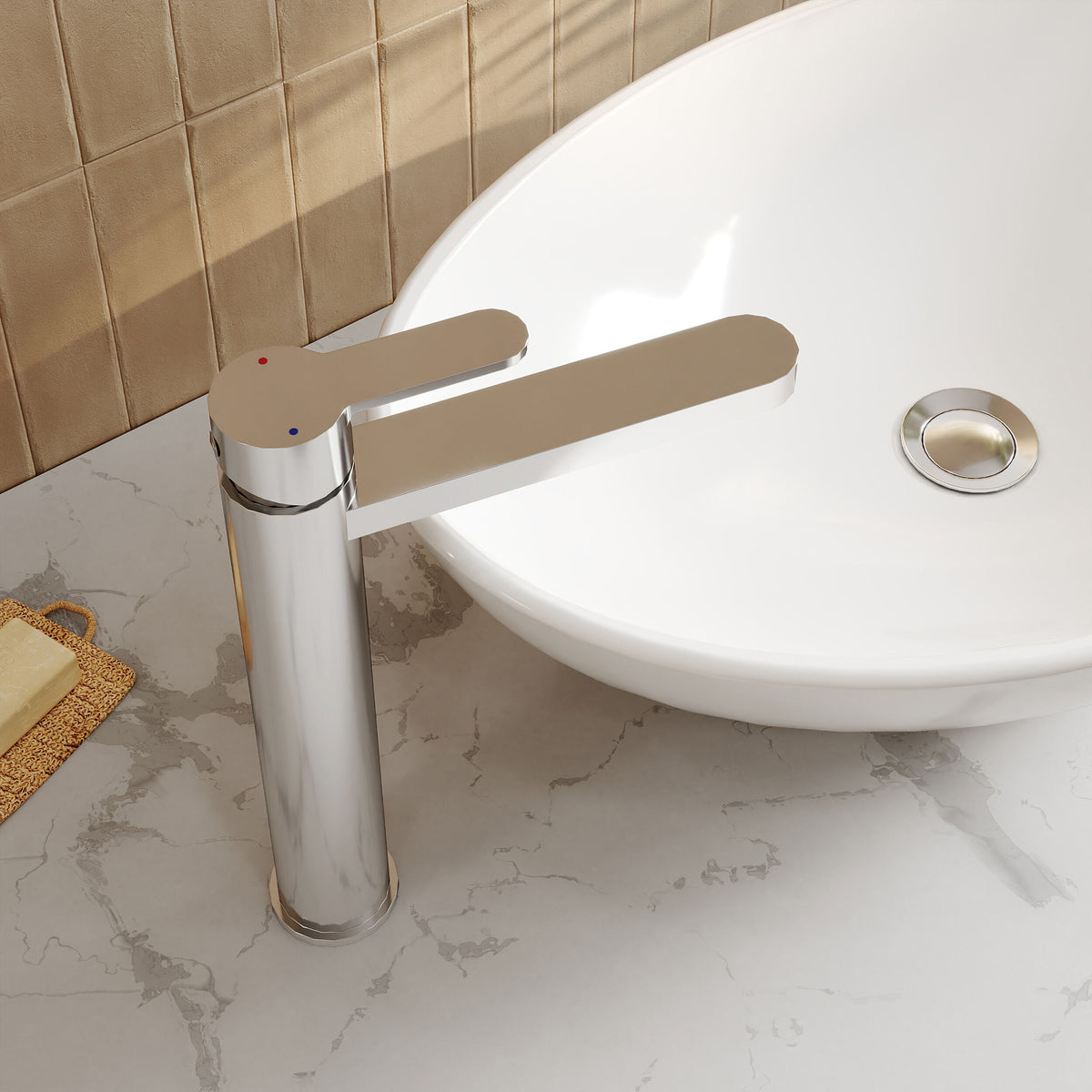Nuie Arvan Mono Basin Mixer – Chrome, photo 4