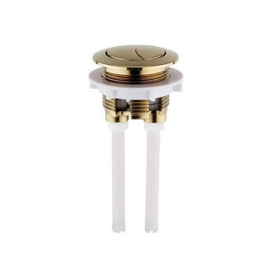 Kartell K-VIT Option 600 Brushed Brass Push Button (Fits All Series 600 Cisterns) - Brushed Brass (BB600PB)