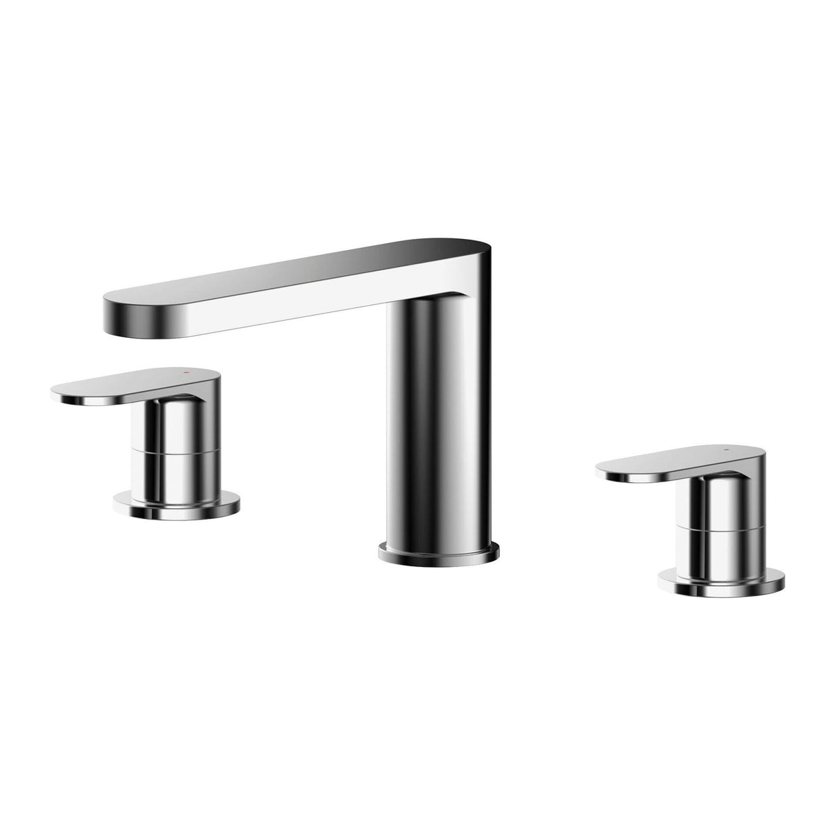 Nuie Binsey 3 Tap Hole Deck Mounted Bath Filler – Chrome