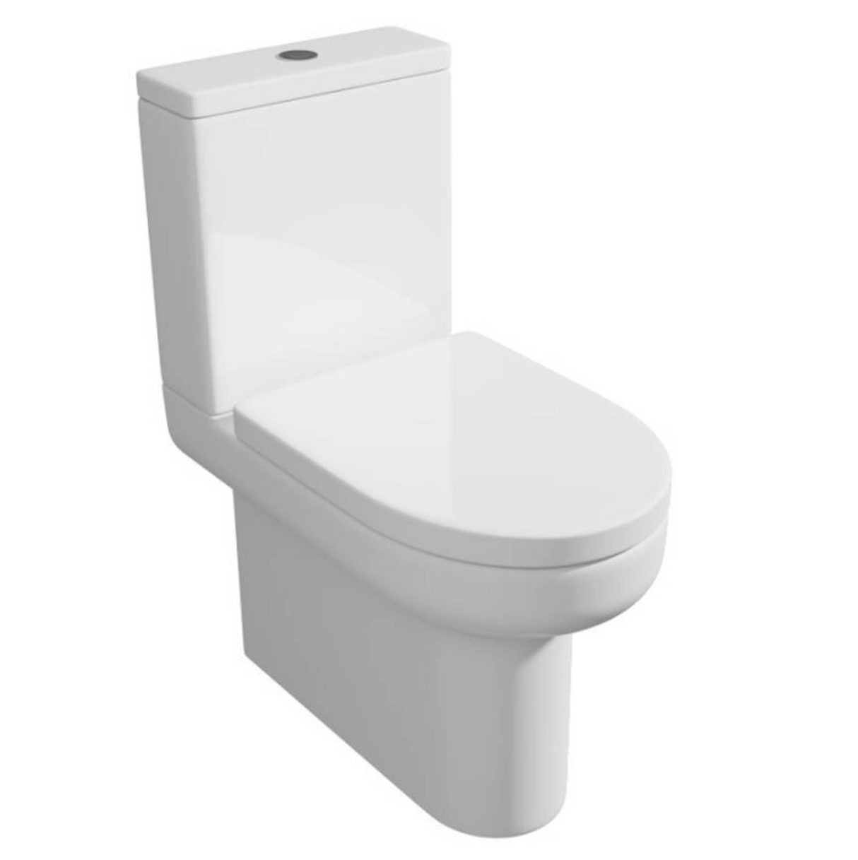 Kartell K-VIT Bijoux Close to Wall Close Coupled WC Pan and Seat - White Gloss (BJX-CTW-SEA101D)
