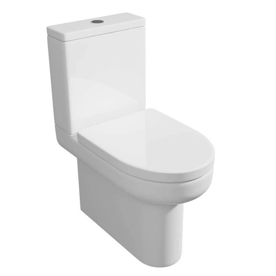 Kartell K-VIT Bijoux Close To Wall Close Coupled WC Pan - White Gloss (BJX-CTW)
