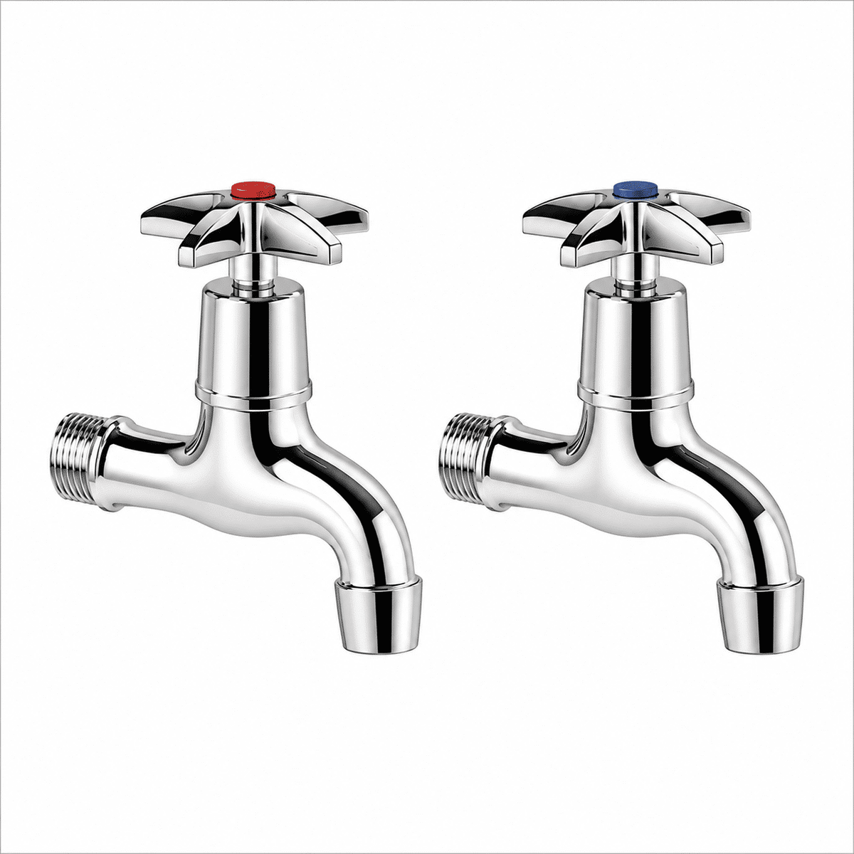 Nuie Cleaner Sink Bib Taps – Chrome