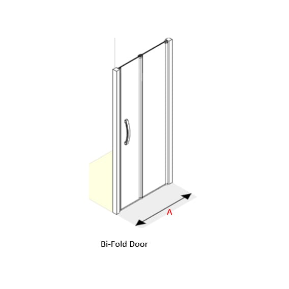 AKW Larenco Full Height Bi-Fold Shower Door, photo 3