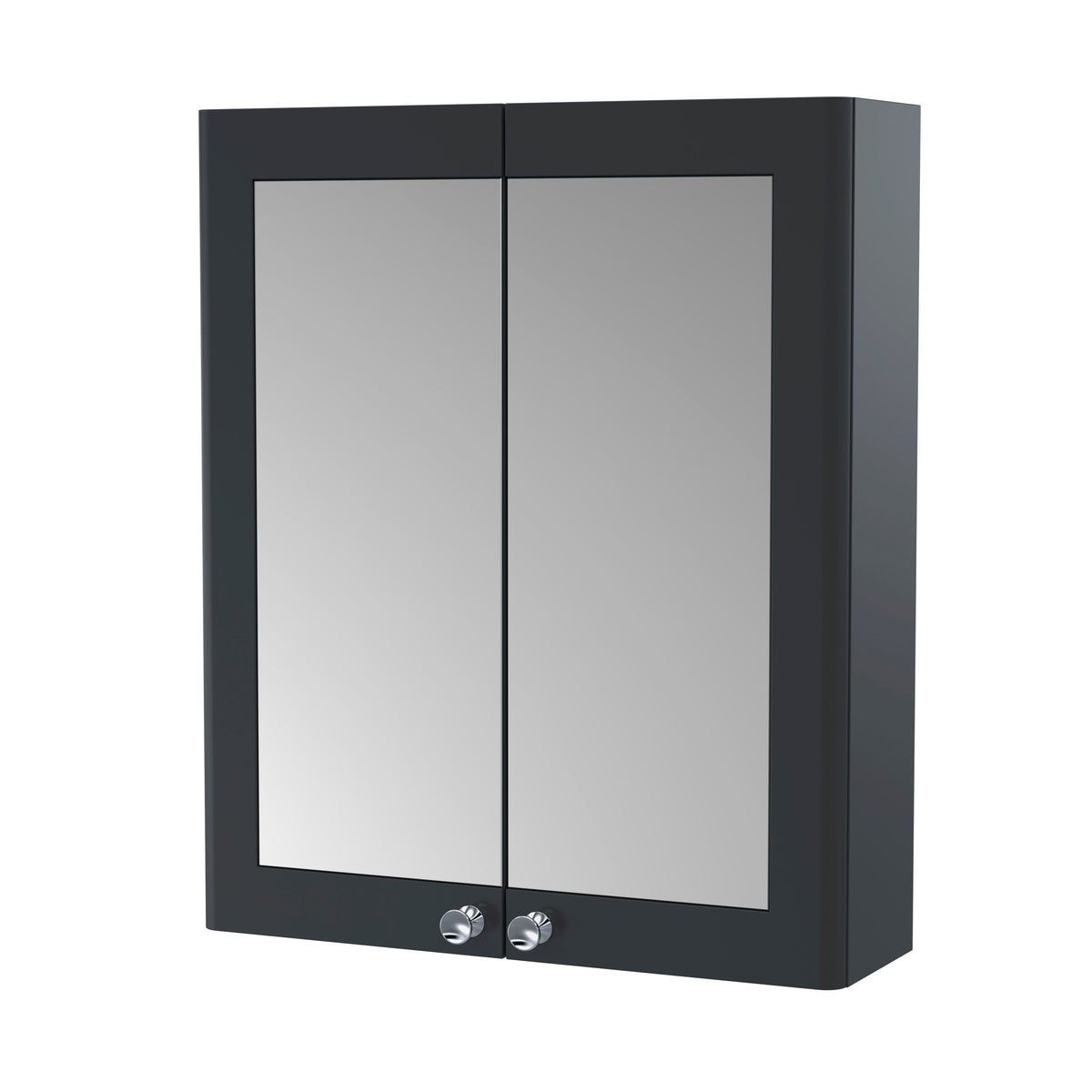 Nuie Classique 600mm 2 Door Wall Hung Mirror Cabinet, photo 3