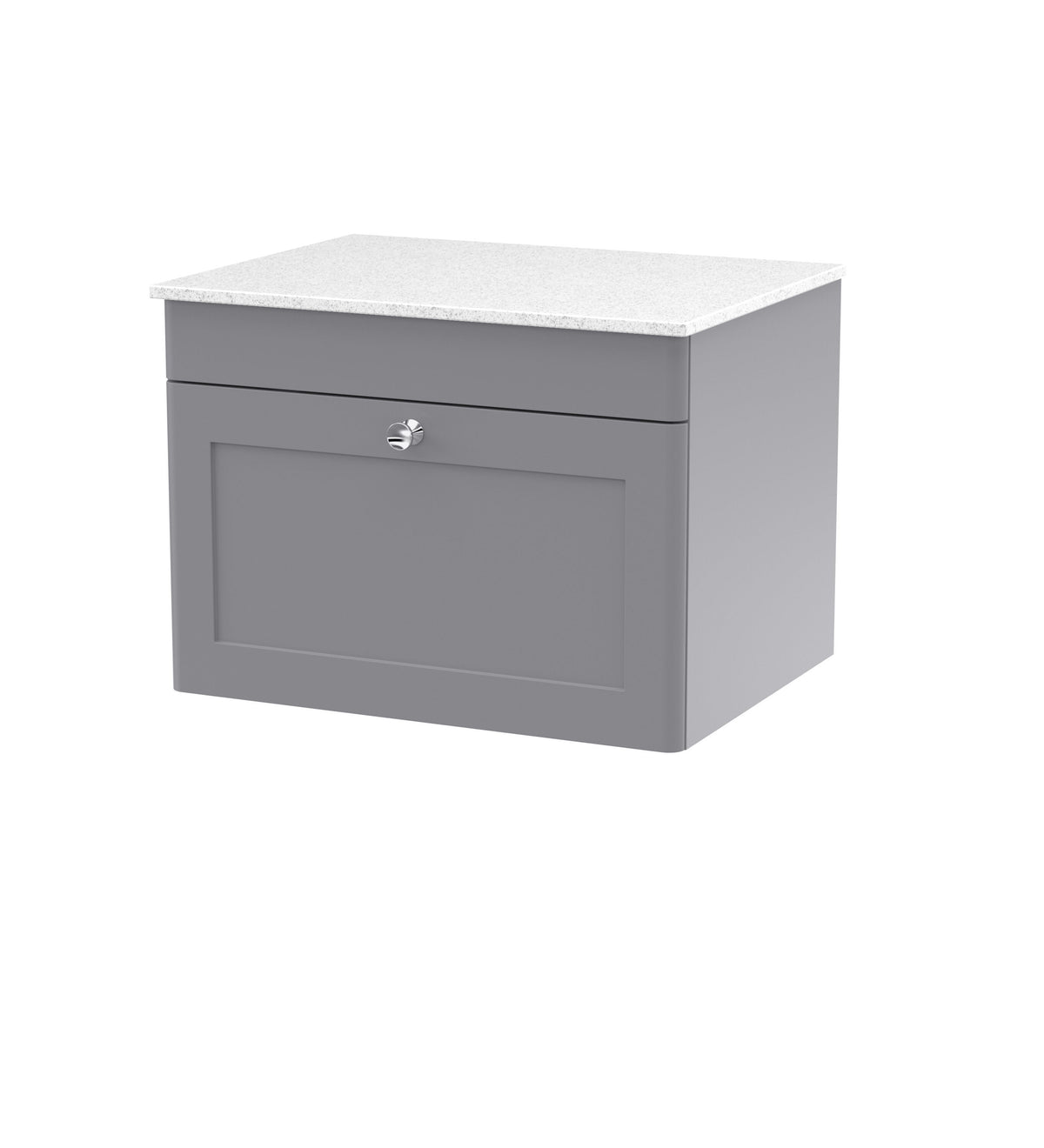 Nuie Classique 1 Drawer Wall Hung Vanity Unit With Worktop – 600mm & 800mm, photo 4