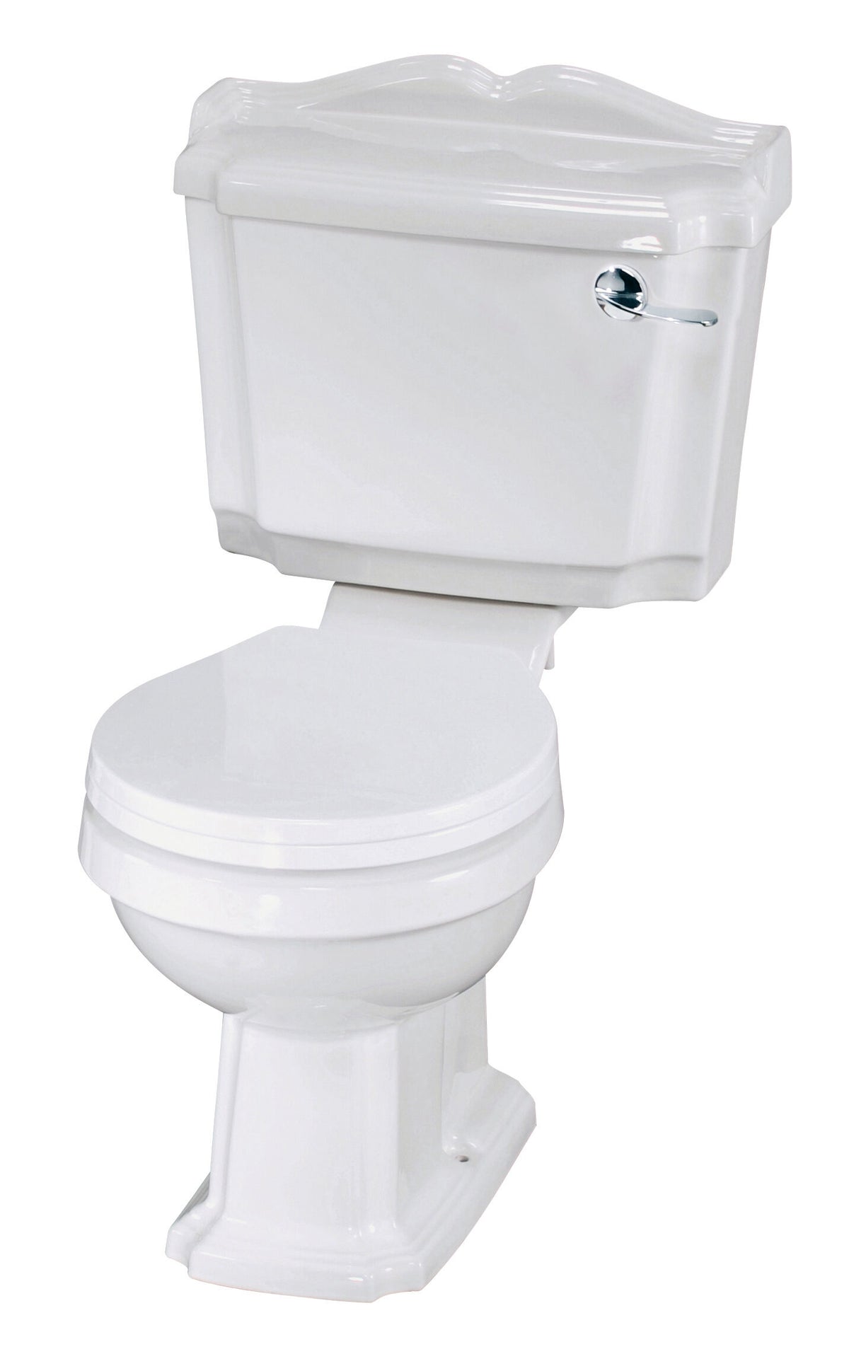 Nuie Legend Traditional Close Coupled Toilet – White, photo 2