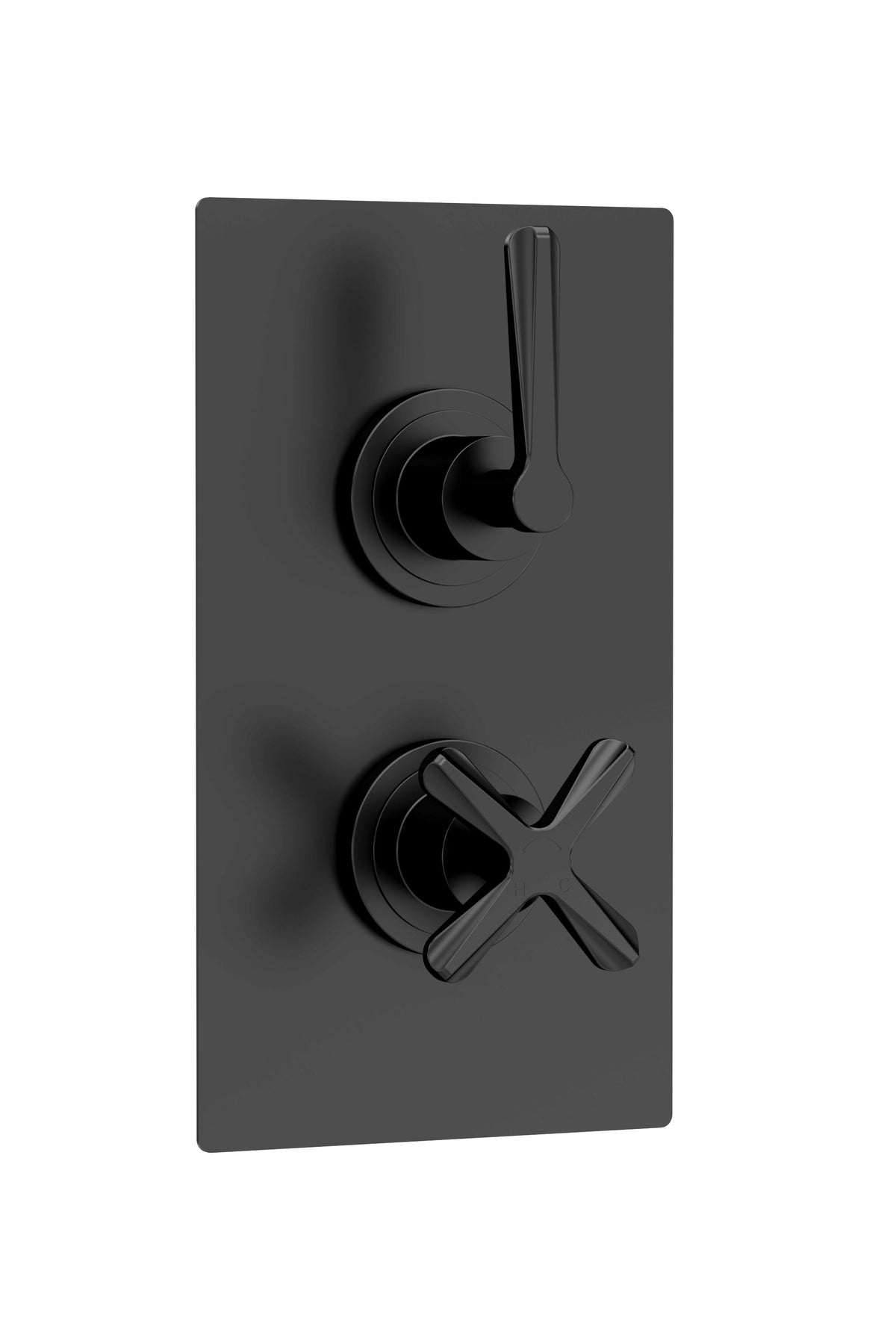 Nuie Aztec Concealed Twin Thermostatic Shower Valve – Chrome, Matt Black or Brushed Brass, photo 2