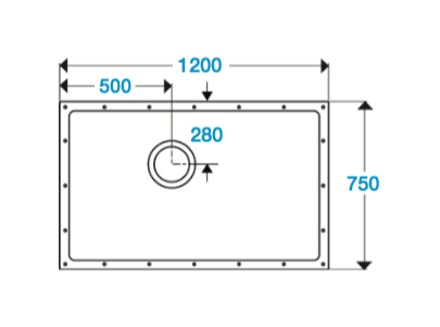 Contour ShowerDec Wet Room Floor Former 1200x750mm (SD1200X750)