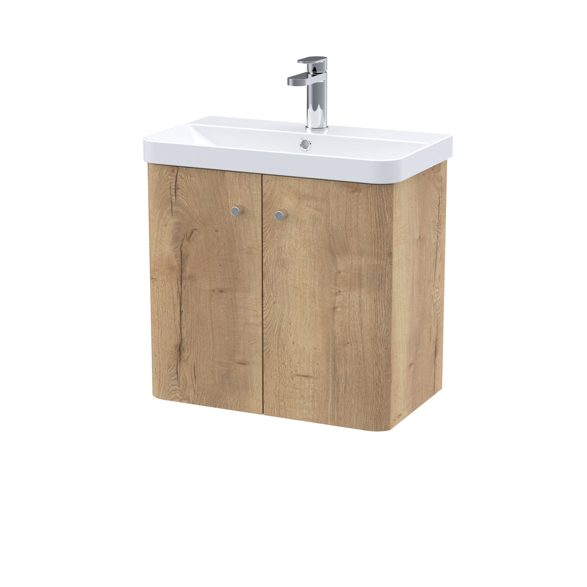 Nuie Core 2 Door Wall Hung Vanity Unit With Basin – 500mm & 600mm, photo 4