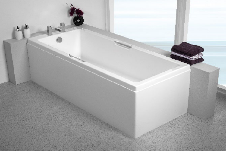 Carron Integra 1650x700mm Single Ended Bath with Twin Grips- White Gloss (02523)