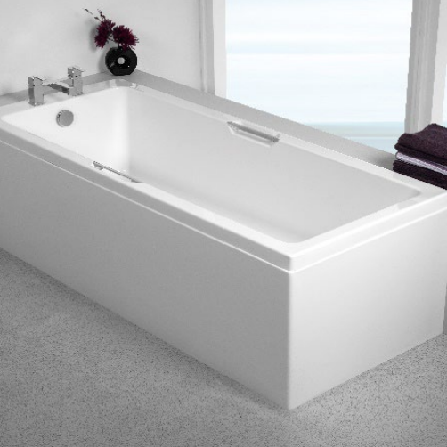 Carron Integra 1650x700mm Single Ended Bath with Twin Grips- White Gloss (02523)
