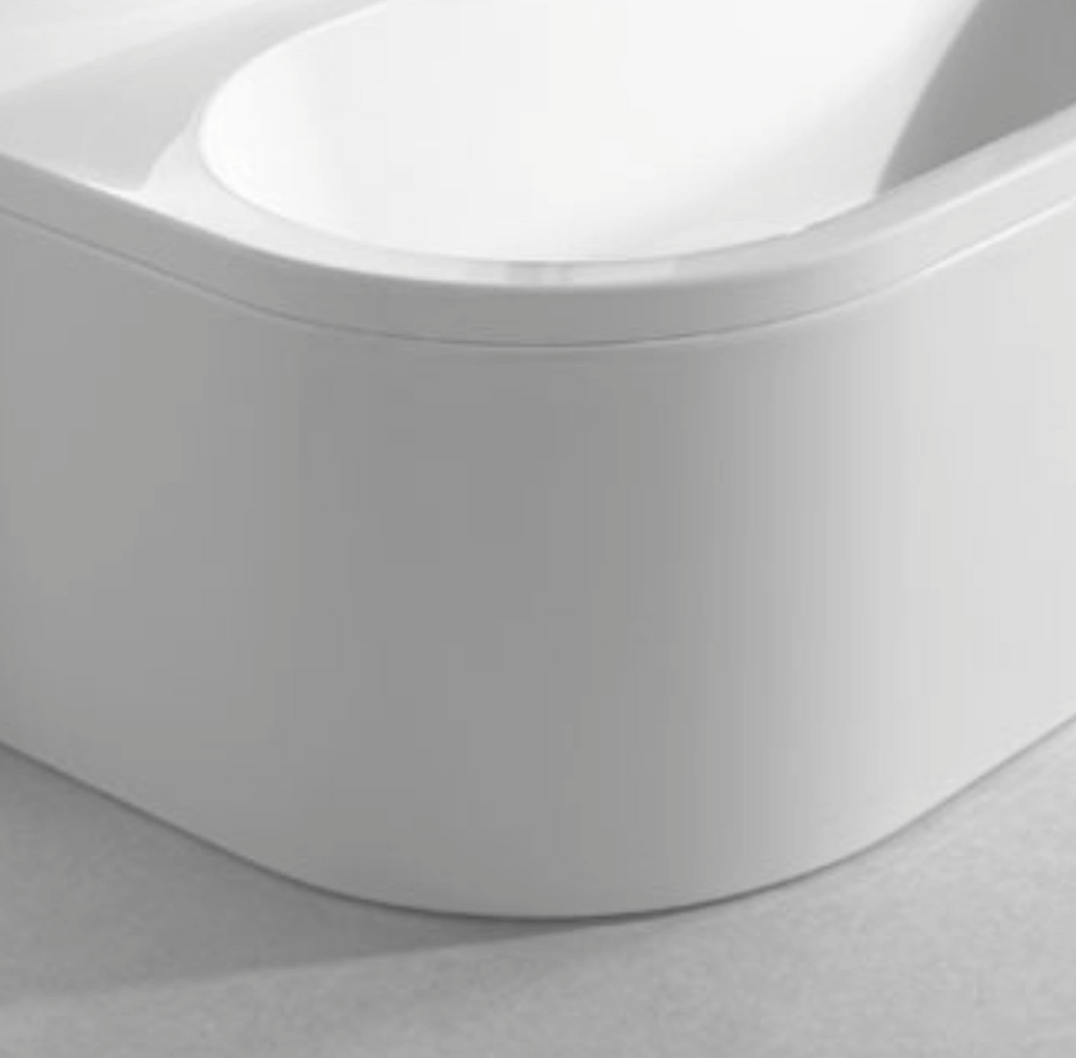 Carron Status 1600x725mm Front Bath Panel Carronite - White Gloss (02335)