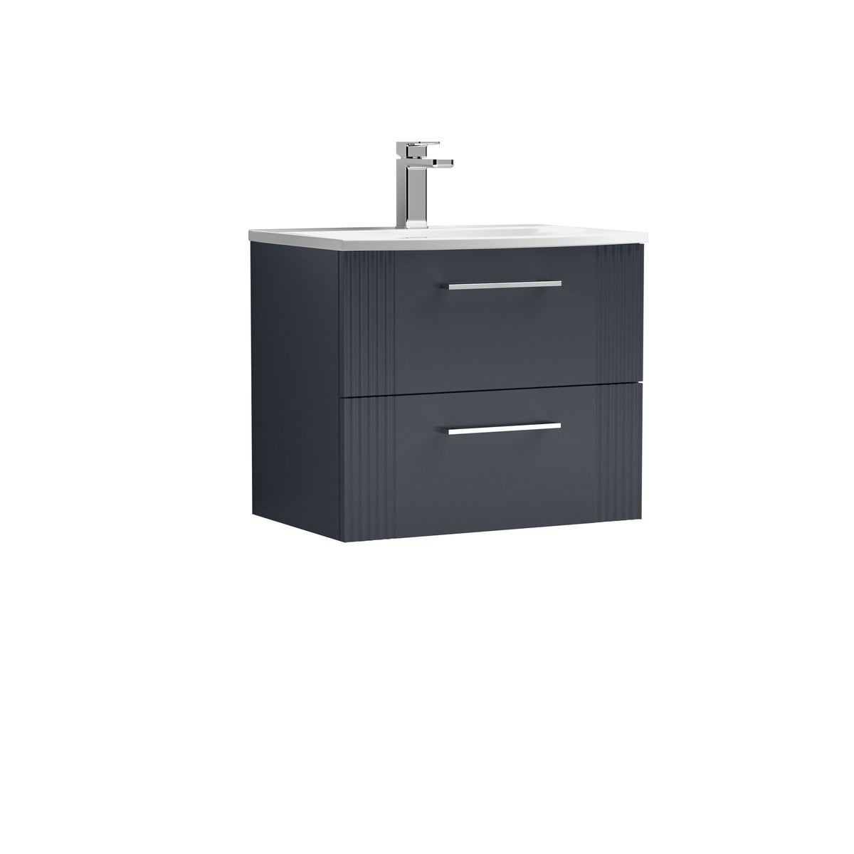 Nuie Deco 2 Drawer Wall Hung Vanity Unit With Basin – 500mm, 600mm & 800mm, photo 9