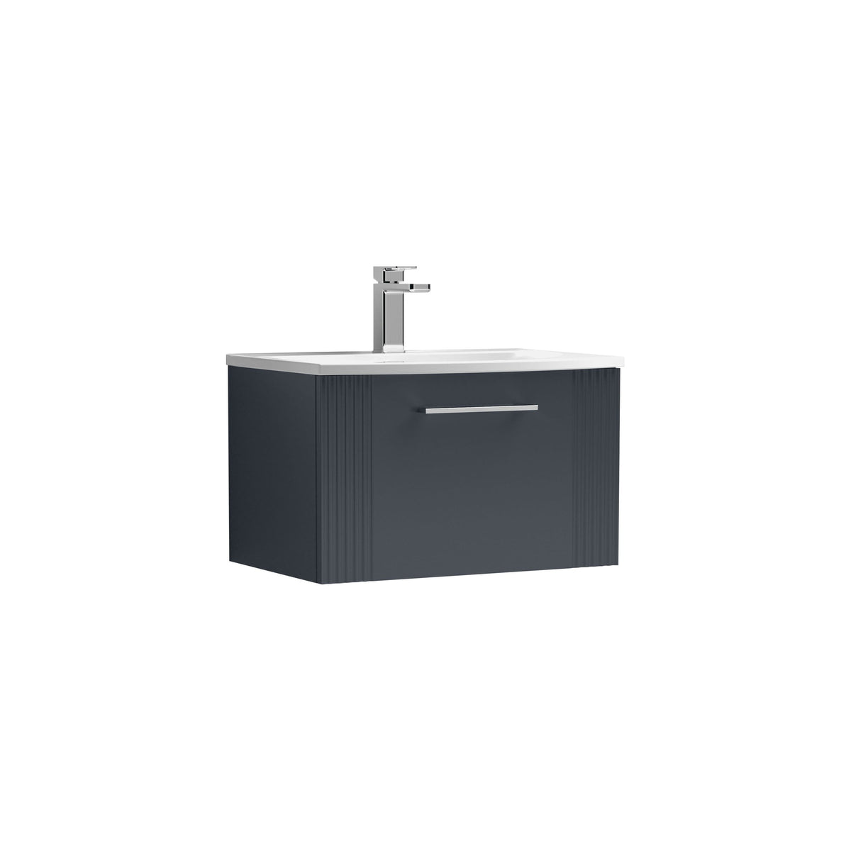 Nuie Deco 1 Drawer Wall Hung Vanity Unit With Basin – 500mm, 600mm & 800mm, photo 9