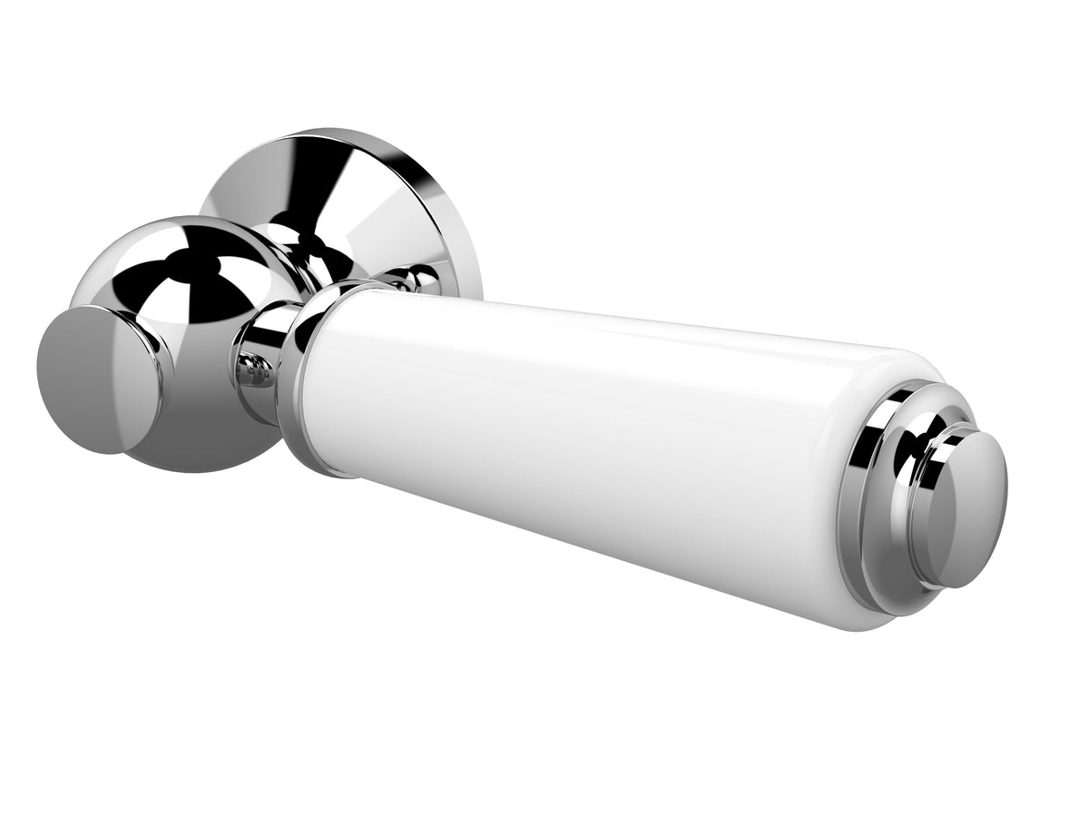 Nuie Ceramic WC Lever – Chrome White, Chrome or Brushed Brass