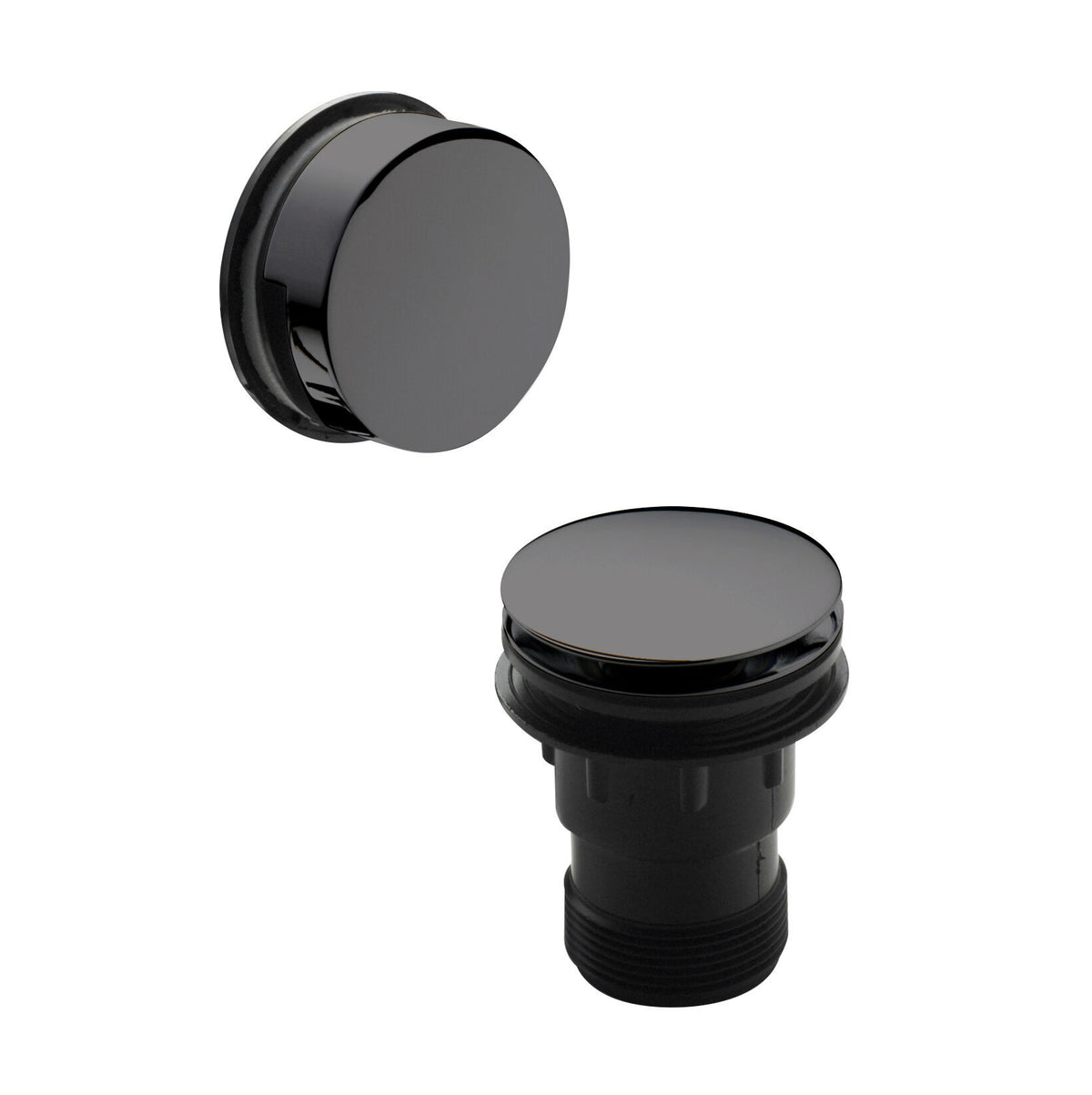 Nuie Easy Clean Push Button Bath Waste – Brushed Bronze or Brushed Pewter, photo 2