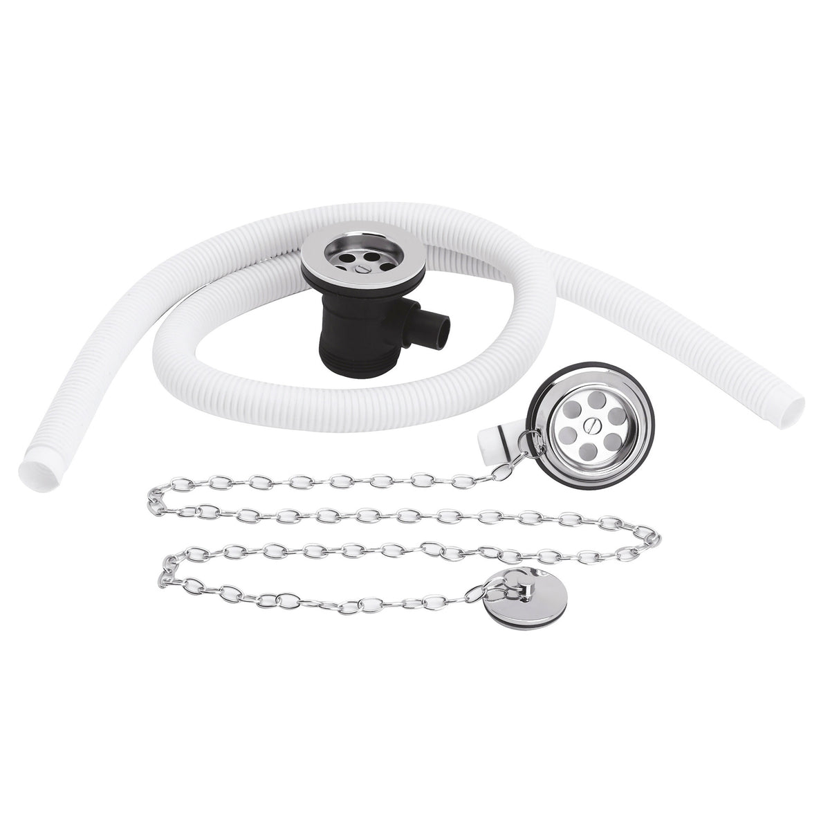Nuie Plug With Chain Bath Waste – Chrome