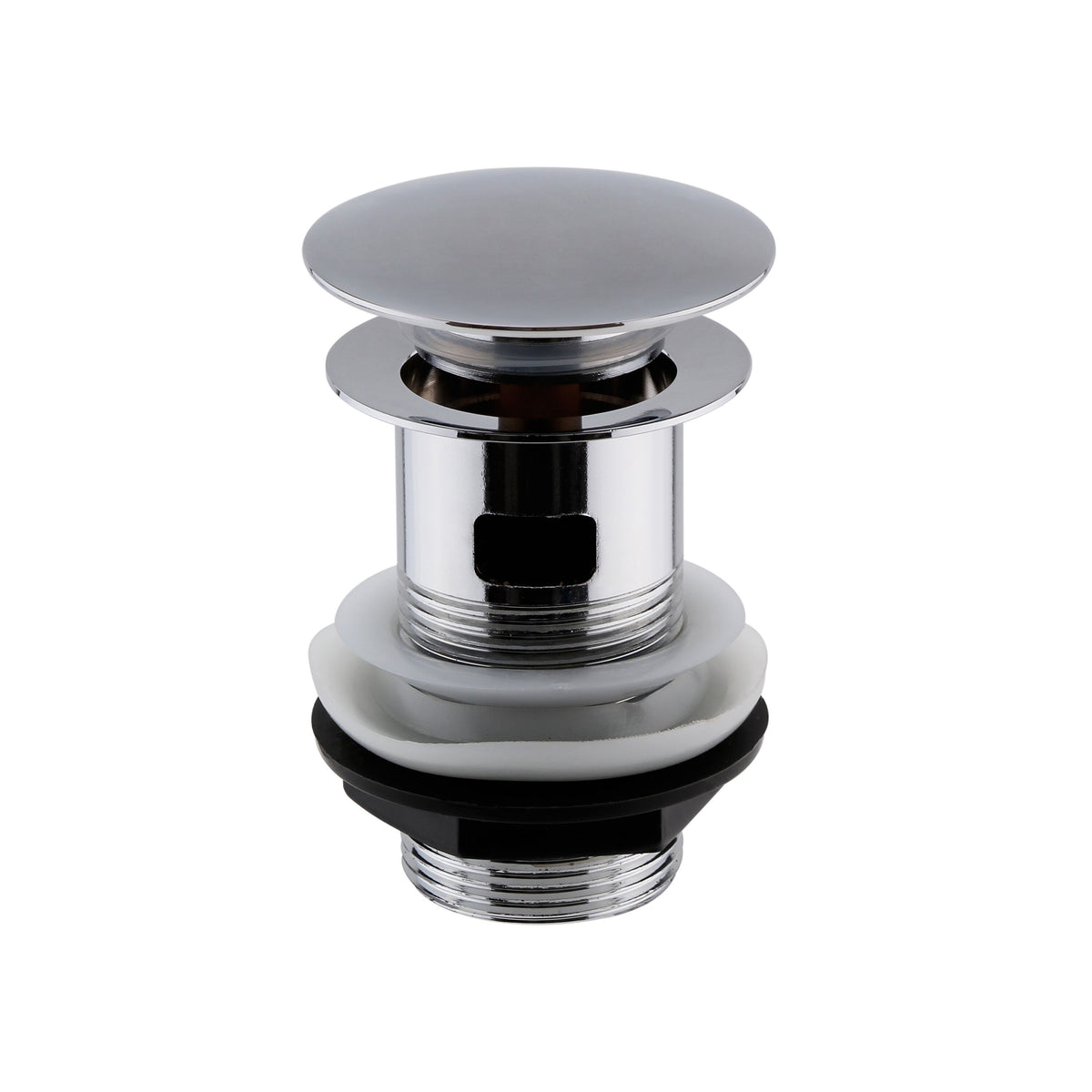 Nuie Slotted Push Button Basin Waste – Chrome