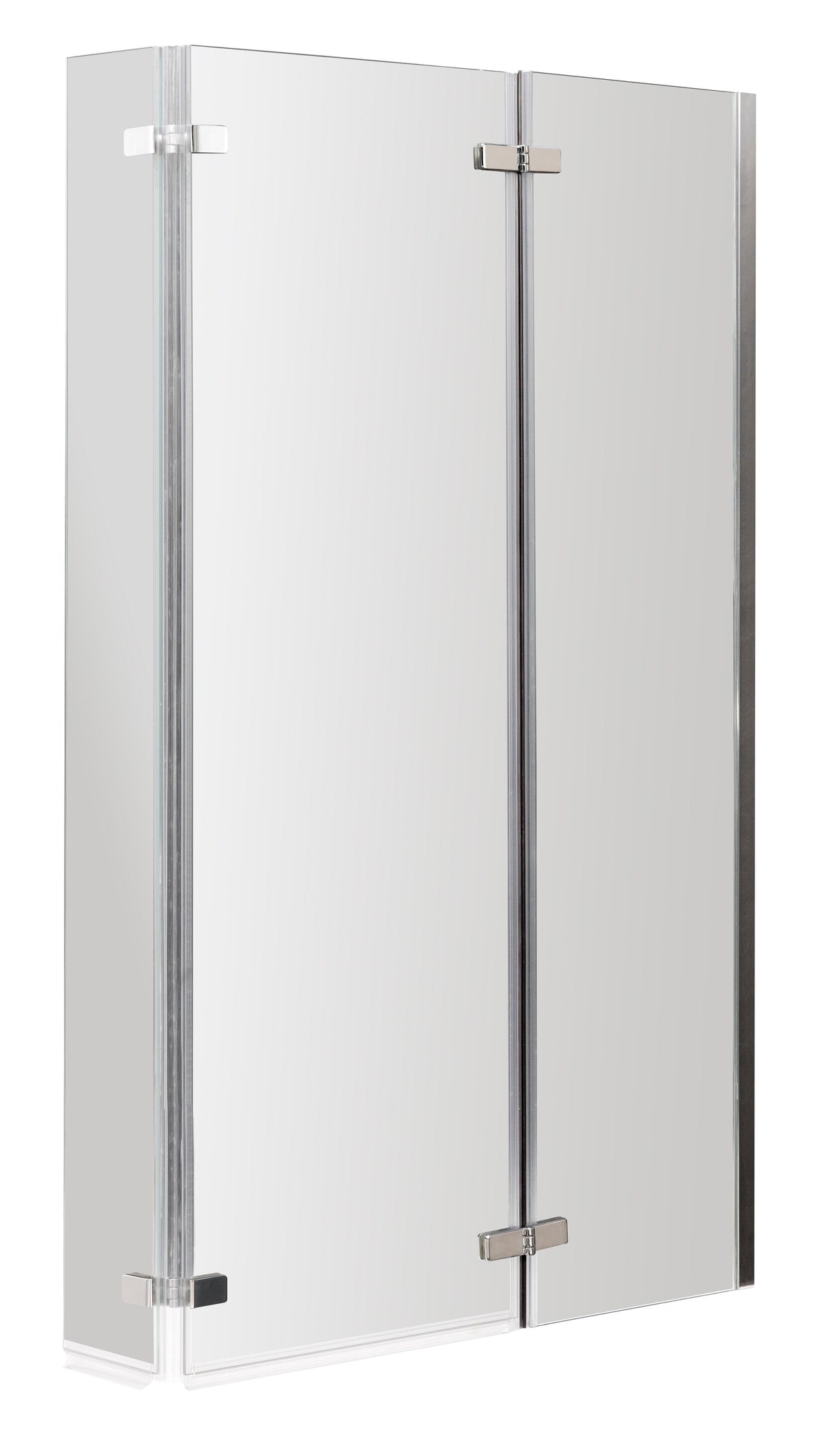 Nuie L-Shaped Hinged Bath Screen – 760mm & 800mm, photo 2
