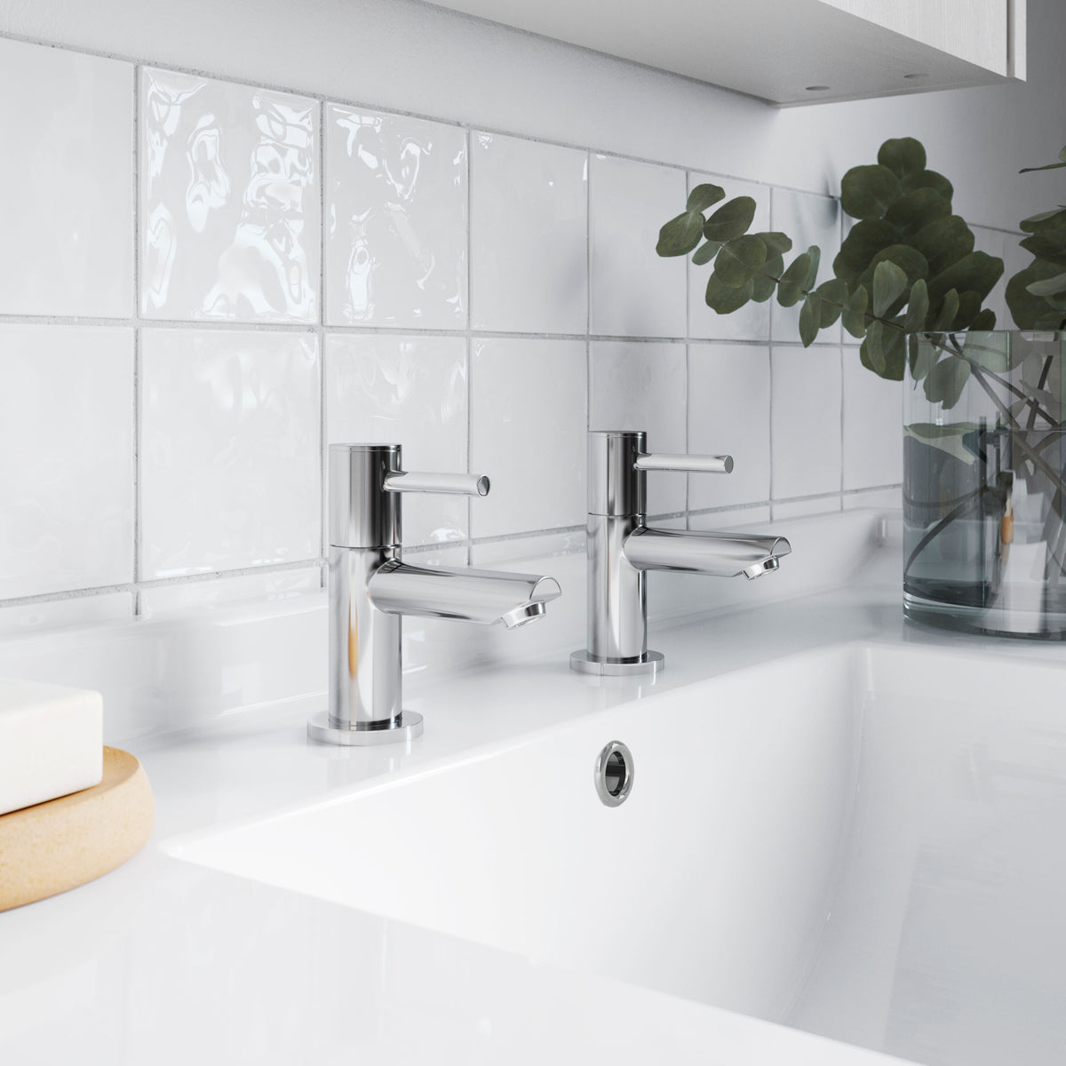 Nuie Series Two Basin Mixer Basin Taps – Chrome
