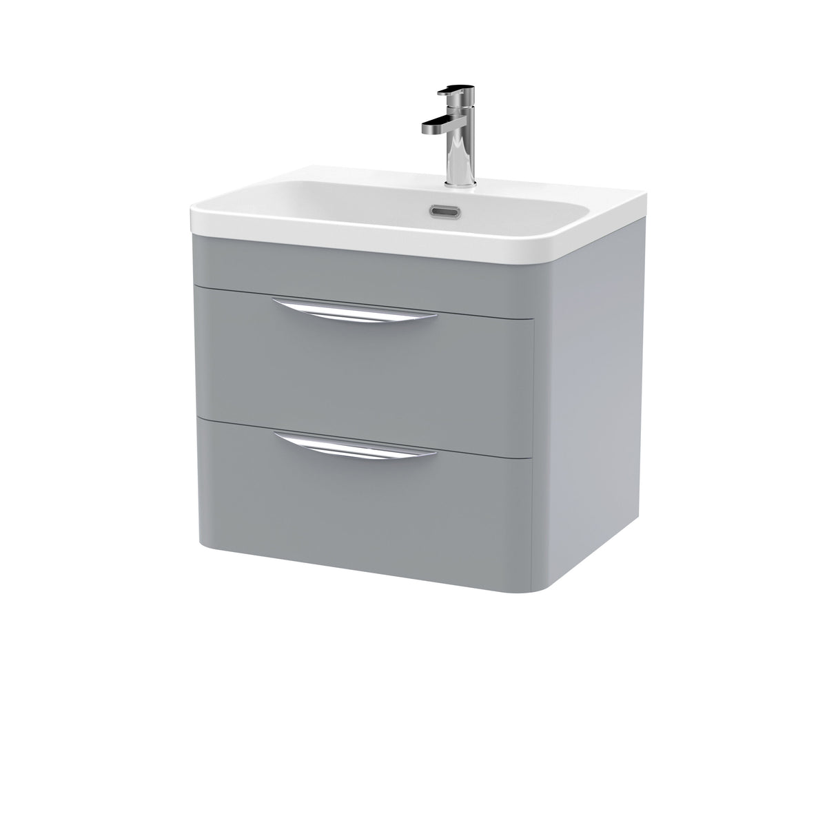 Nuie Parade 2 Drawer Wall Hung Vanity Unit With Basin – 600mm & 800mm, photo 4