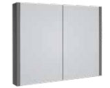 Kartell K-VIT Purity 800mm Mirror Cabinet - Storm Grey Gloss (FUR098PU)