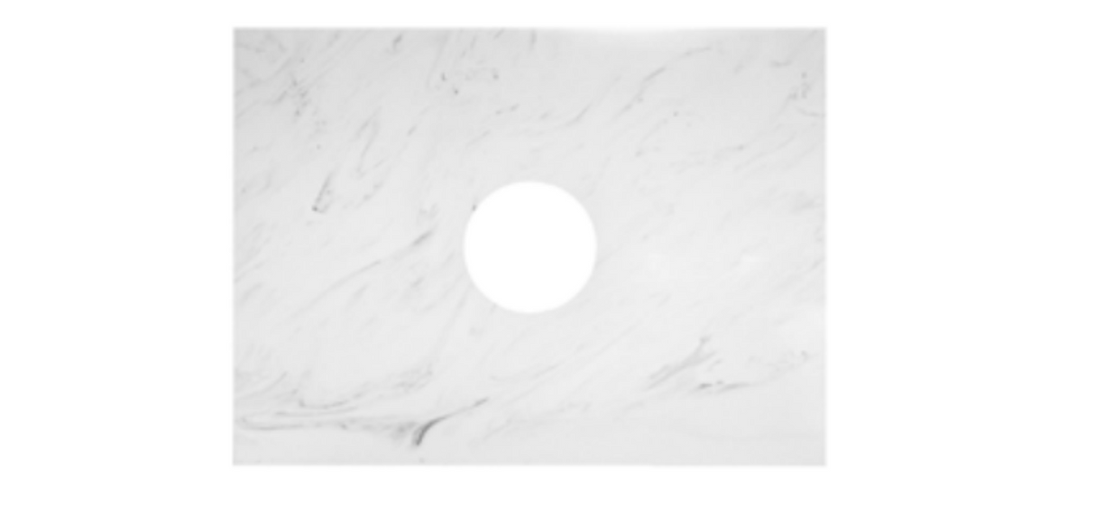 Kartell K-VIT Purity 606x463mm Solid Surface Worktop- White Marble (FUR437PU)