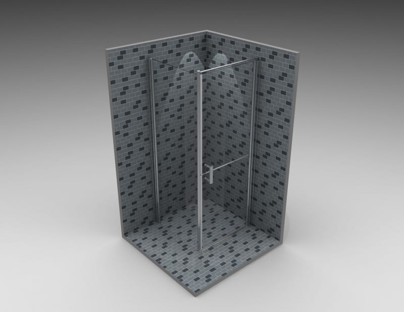 AKW Larenco Duo Stable Shower Door, photo 7