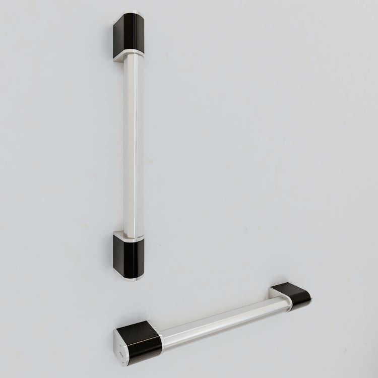 AKW Onyx 2 Grab Rail – Straight, Angled or T & L Riser, Chrome or Black, photo 11