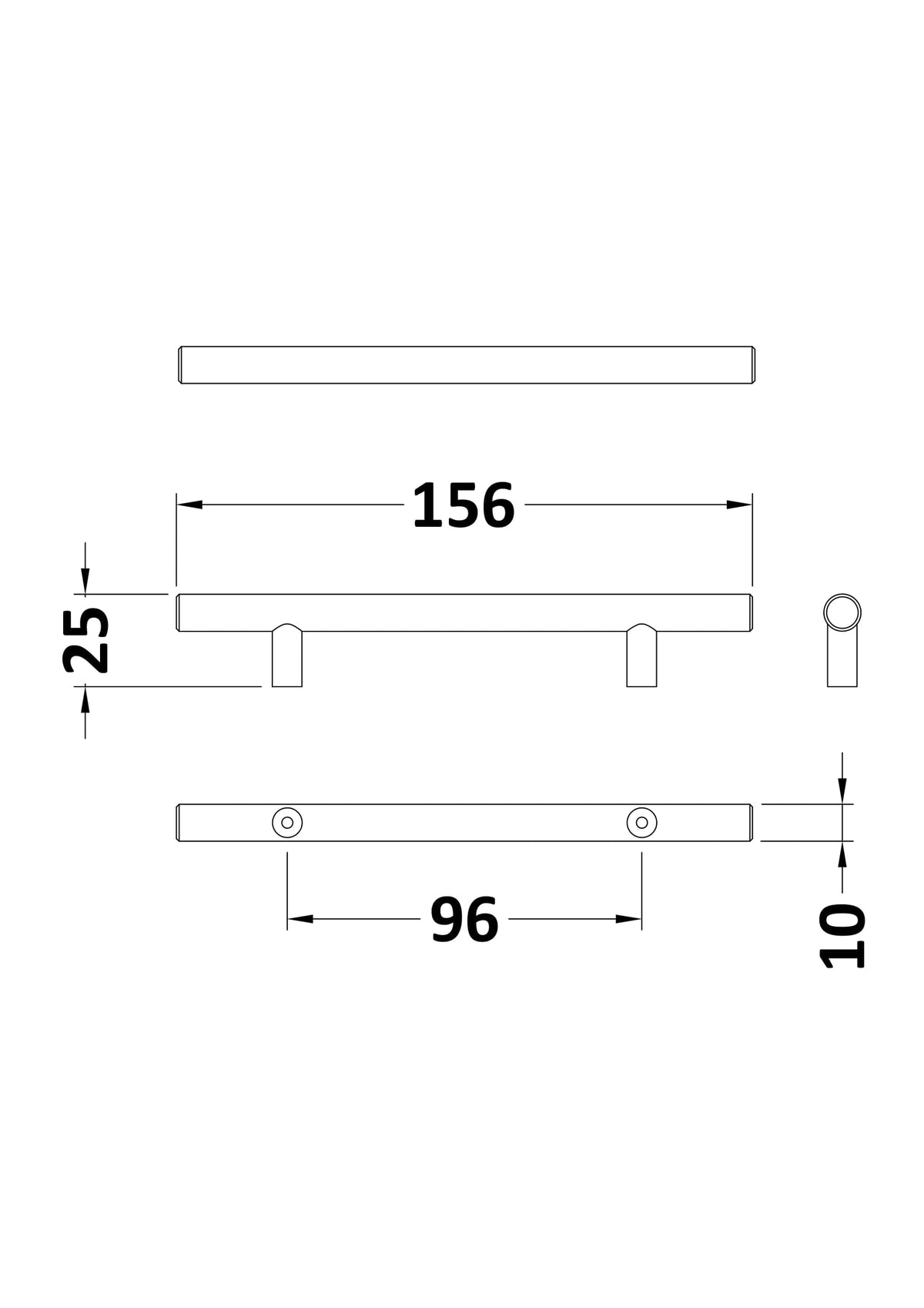 Nuie Bar Handle – 96mm & 155mm, photo 6