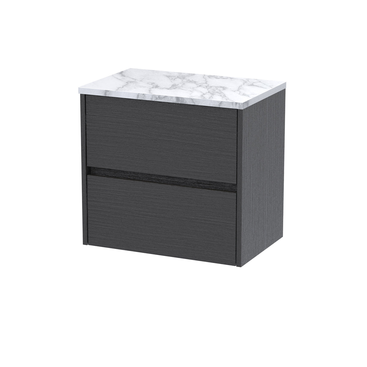 Nuie Havana 2 Drawer Wall Hung Vanity Unit With Worktop – 600mm & 800mm, photo 9