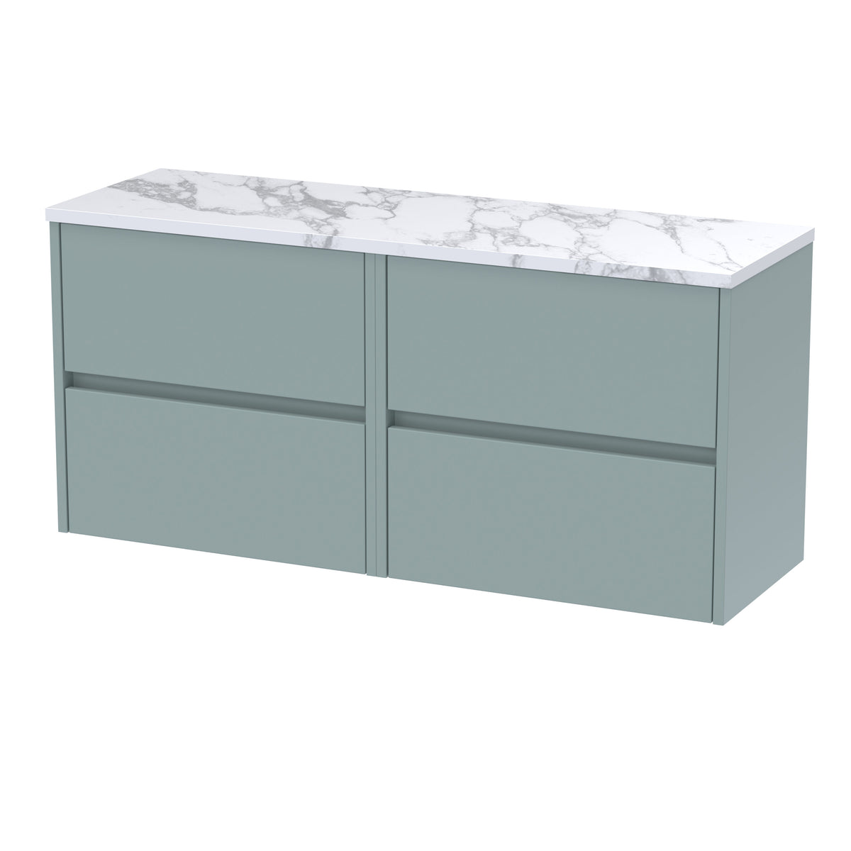 Nuie Havana 1200mm 4 Drawer Wall Hung Vanity Unit With Worktop, photo 3