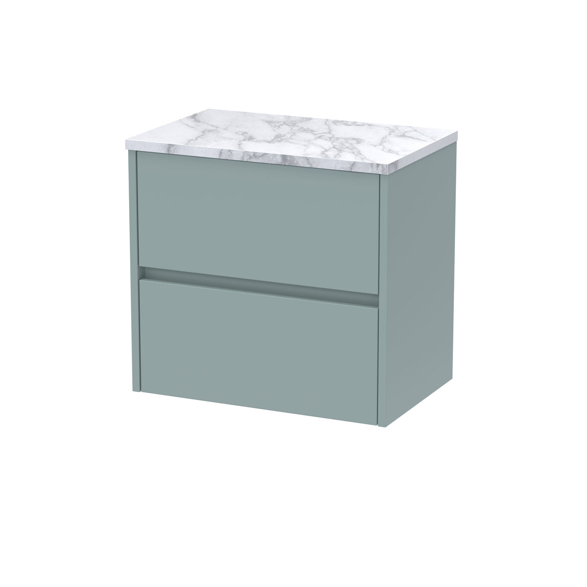 Nuie Havana 2 Drawer Wall Hung Vanity Unit With Worktop – 600mm & 800mm, photo 3
