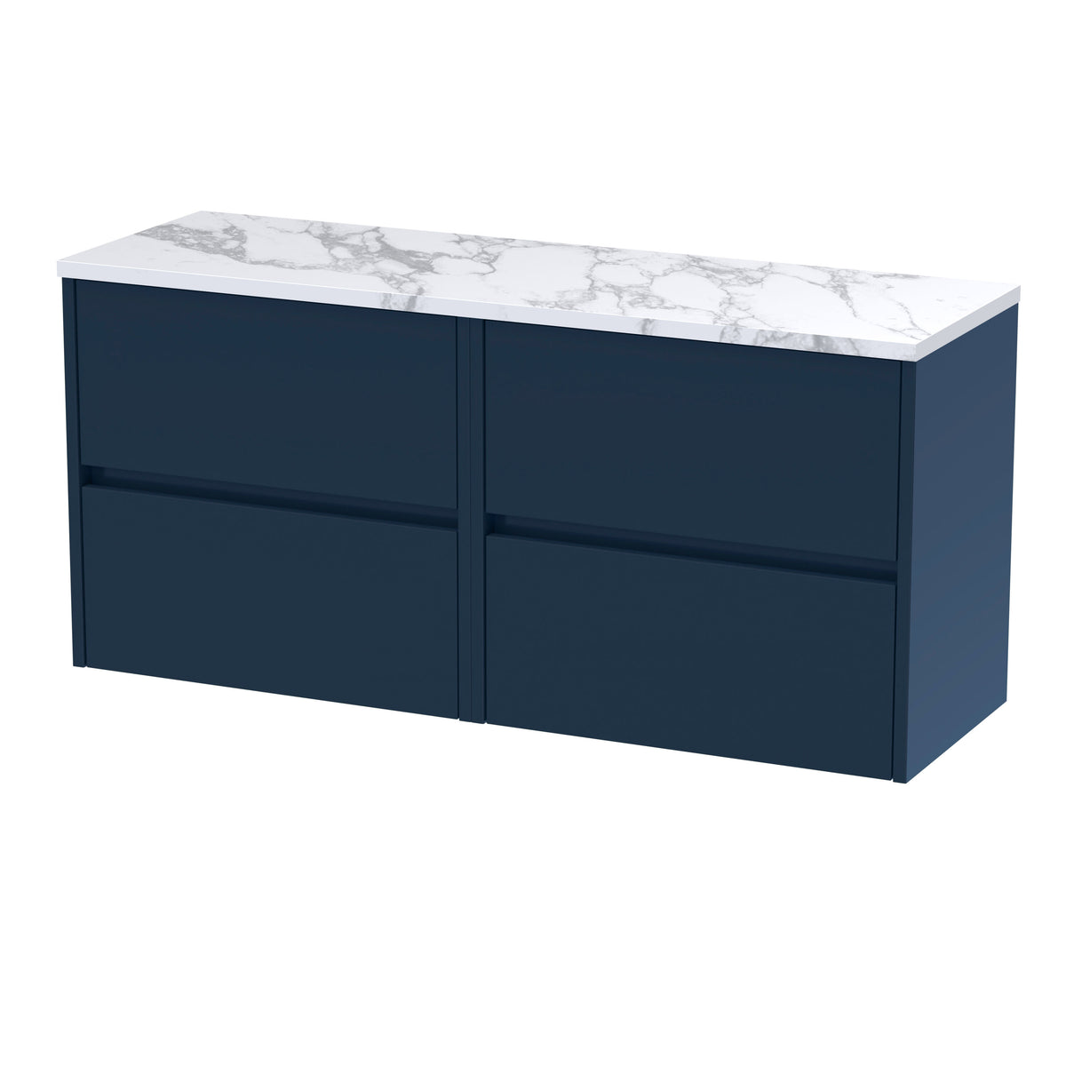 Nuie Havana 1200mm 4 Drawer Wall Hung Vanity Unit With Worktop, photo 5