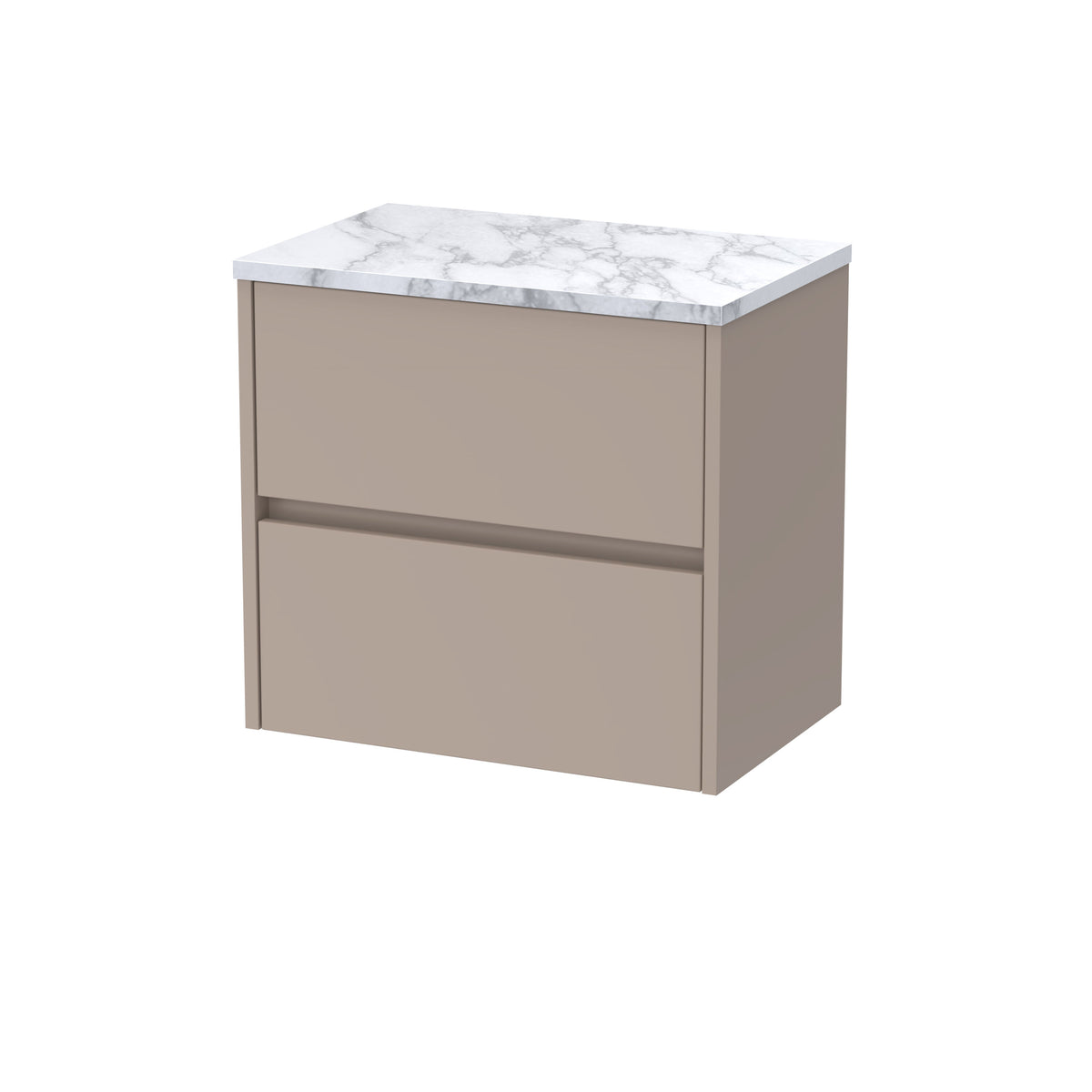Nuie Havana 2 Drawer Wall Hung Vanity Unit With Worktop – 600mm & 800mm, photo 6