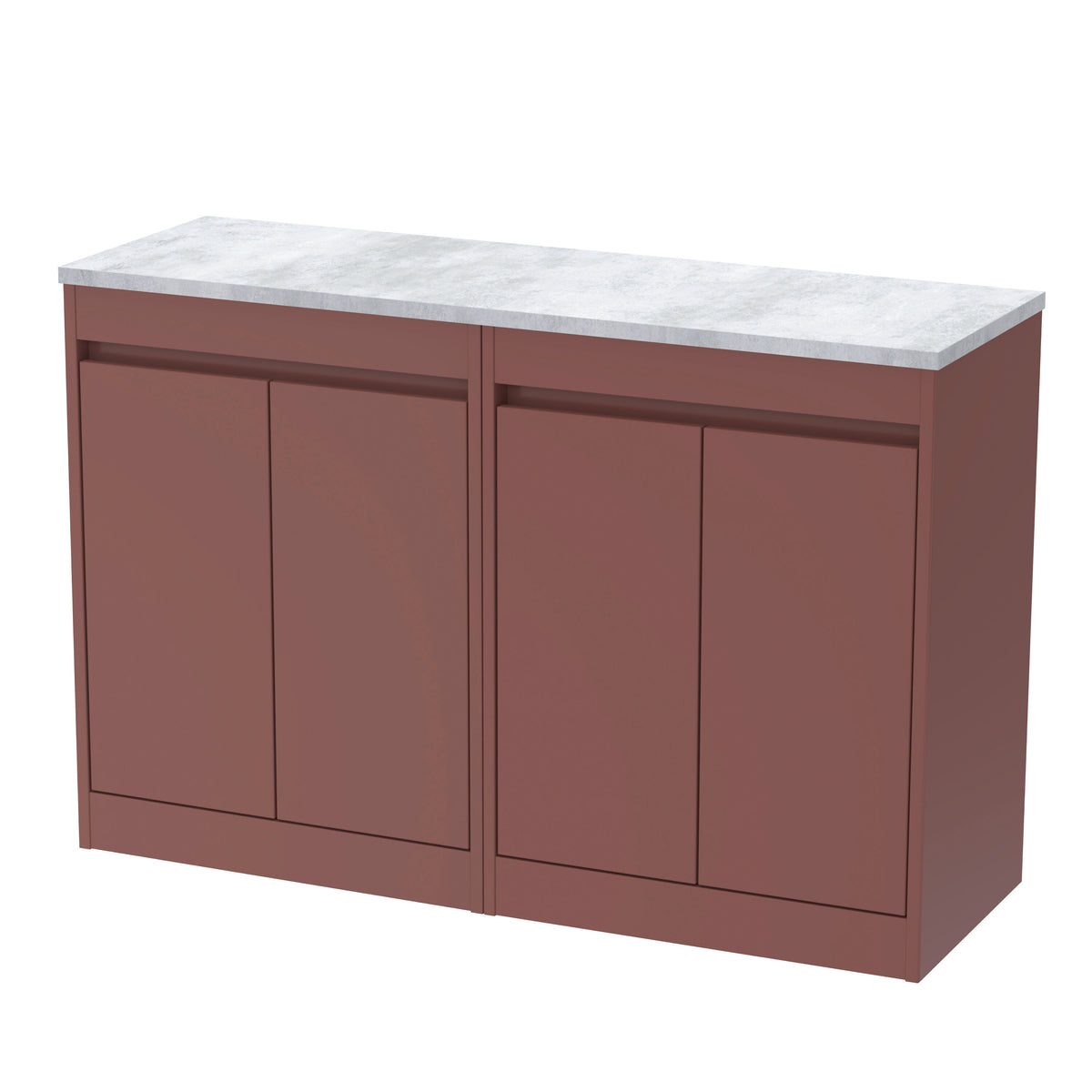 Nuie Havana 1200mm 4 Door Floor Standing Vanity Unit With Worktop, photo 6