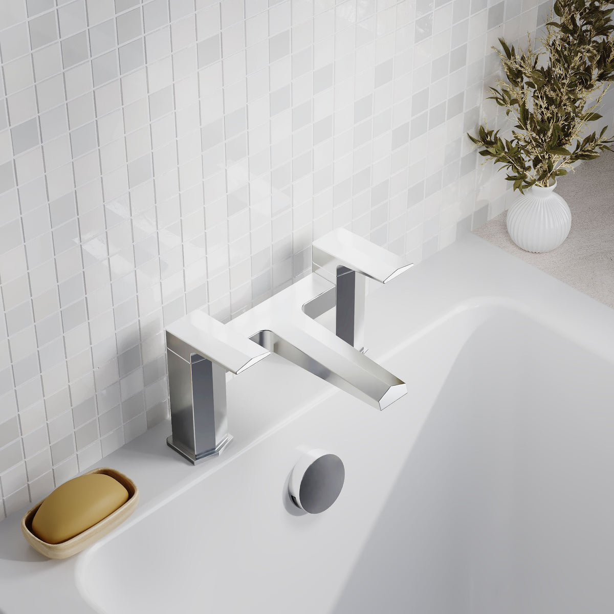 Nuie Hardy Bath Filler – Chrome, photo 4