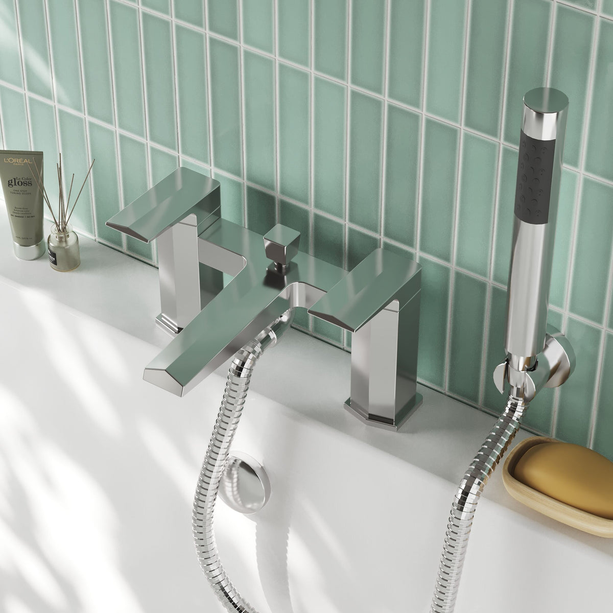 Nuie Hardy Bath Shower Mixer – Chrome, photo 4