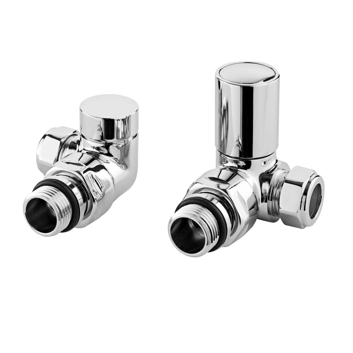 Nuie Corner Radiator Valve Pack (Pairs) – Chrome