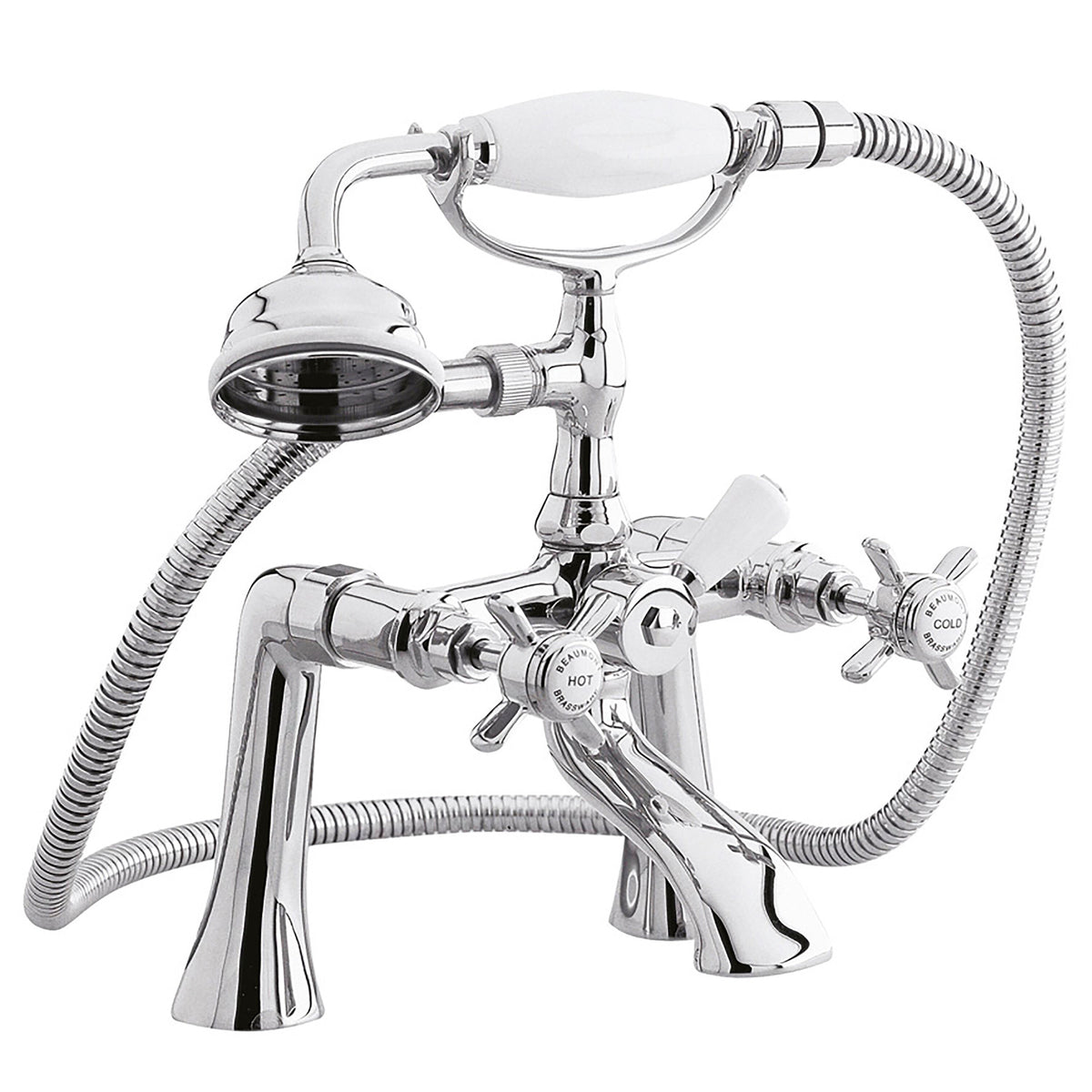 Nuie Beaumont 1/2" Bath Shower Mixer – Chrome or Brushed Brass, photo 2