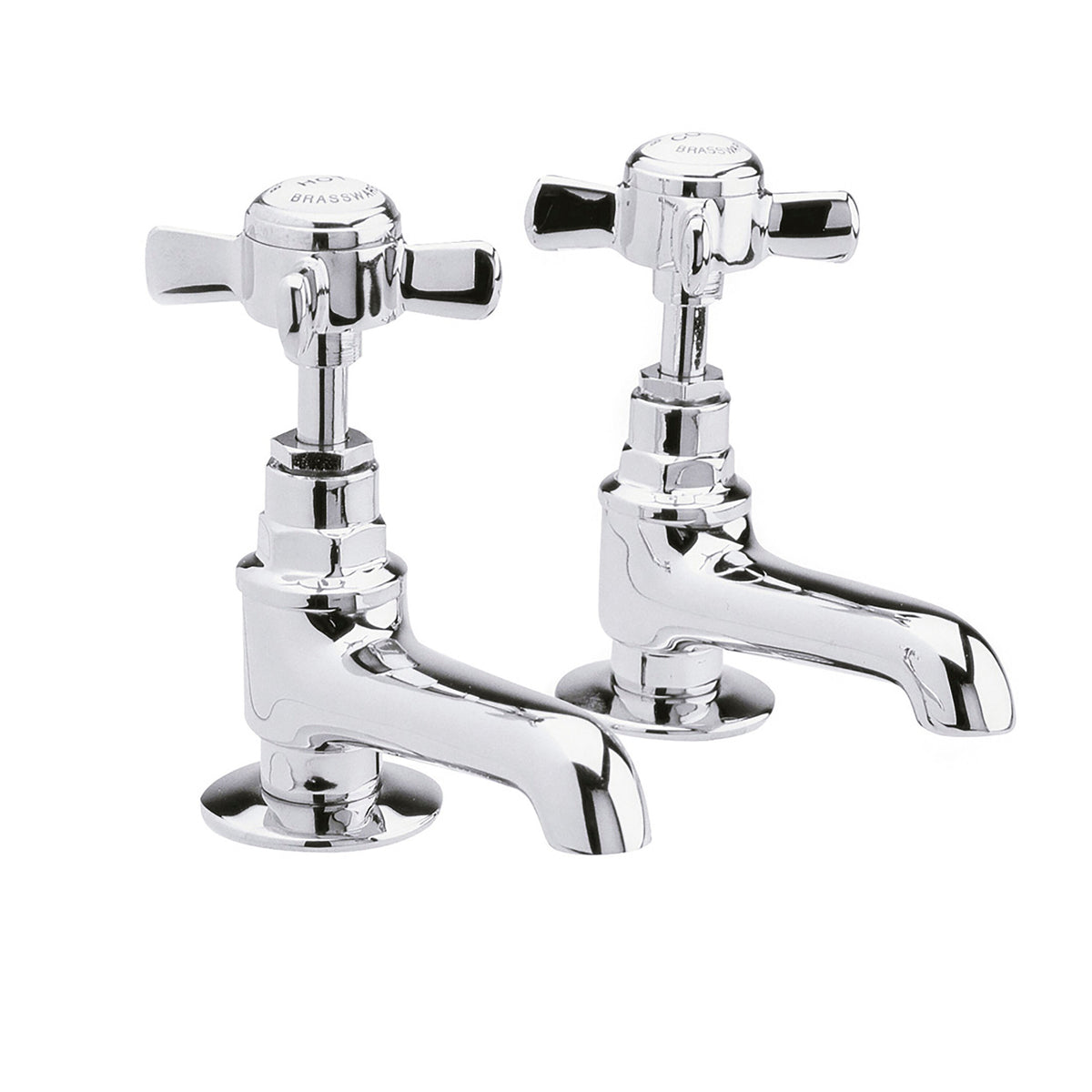 Nuie Beaumont Basin Taps – Chrome or Brushed Brass, photo 2