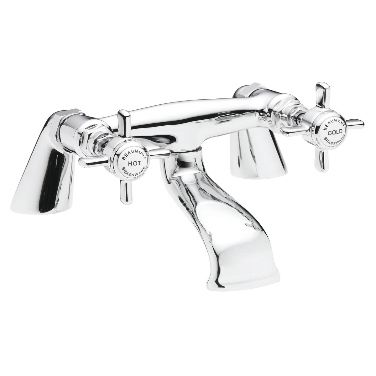 Nuie Beaumont Bath Filler – Chrome or Brushed Brass