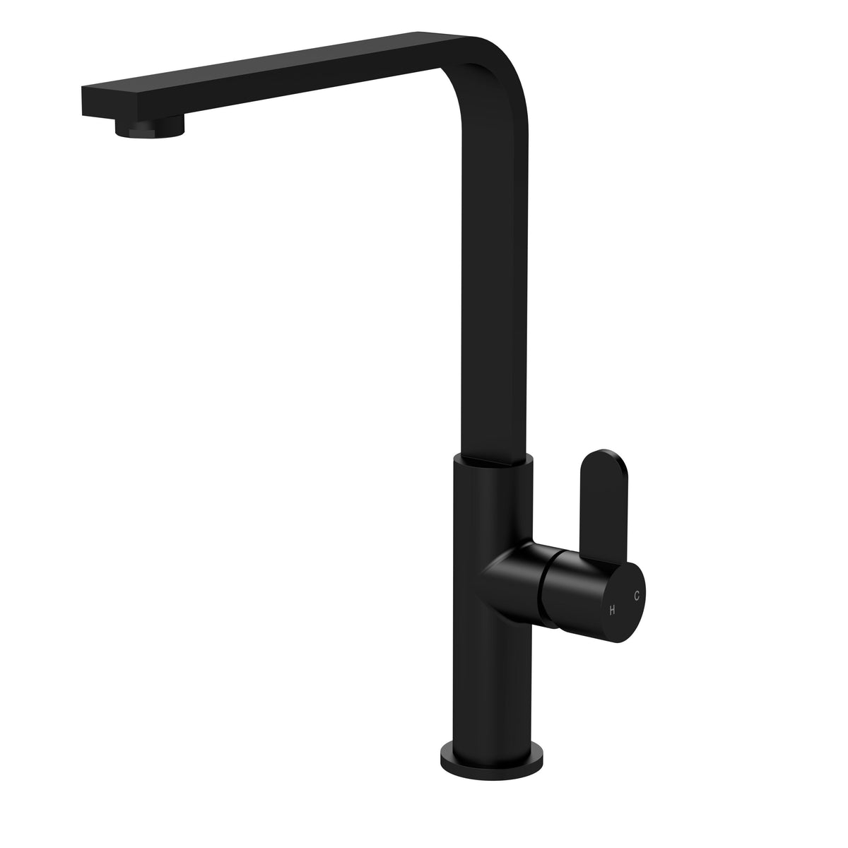Nuie Churni Square Kitchen Mono Basin Mixer Single Lever – Chrome, Matt Black, Brushed Nickel or Brushed Brass, photo 3